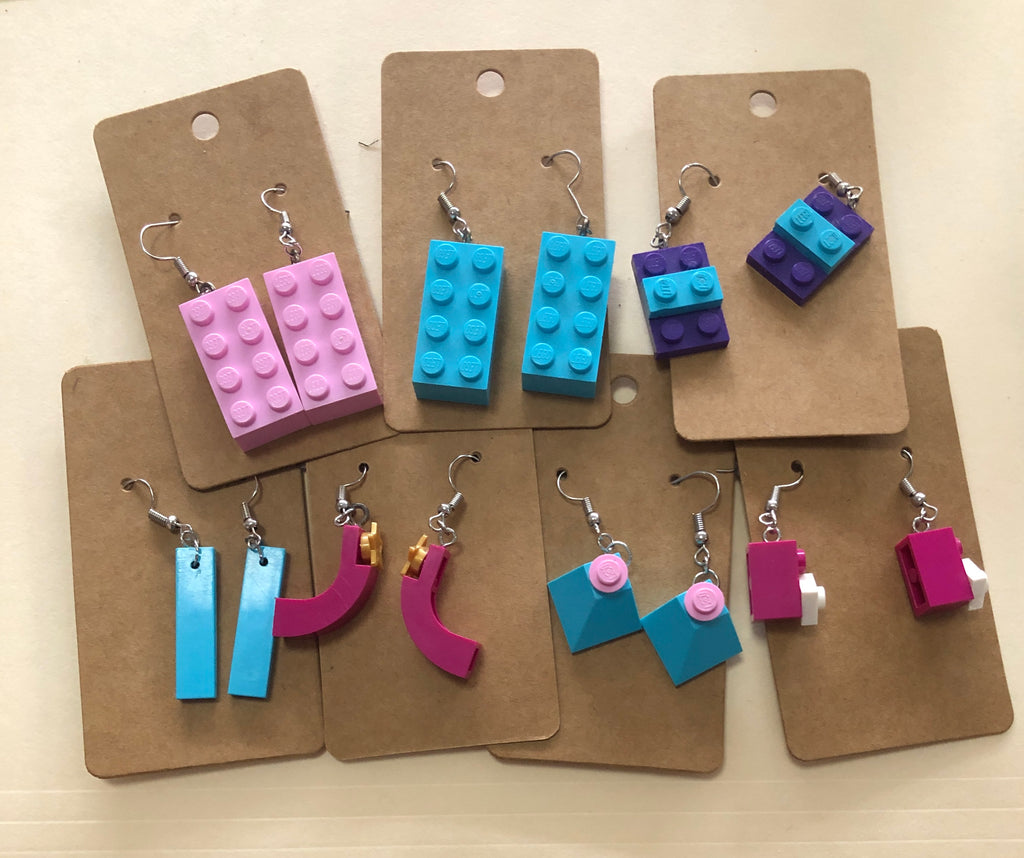 Lego earrings