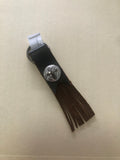 Soft leather keychain