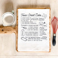Texas Sheet Cake Recipe Flour Sack Kitchen TeaTowel