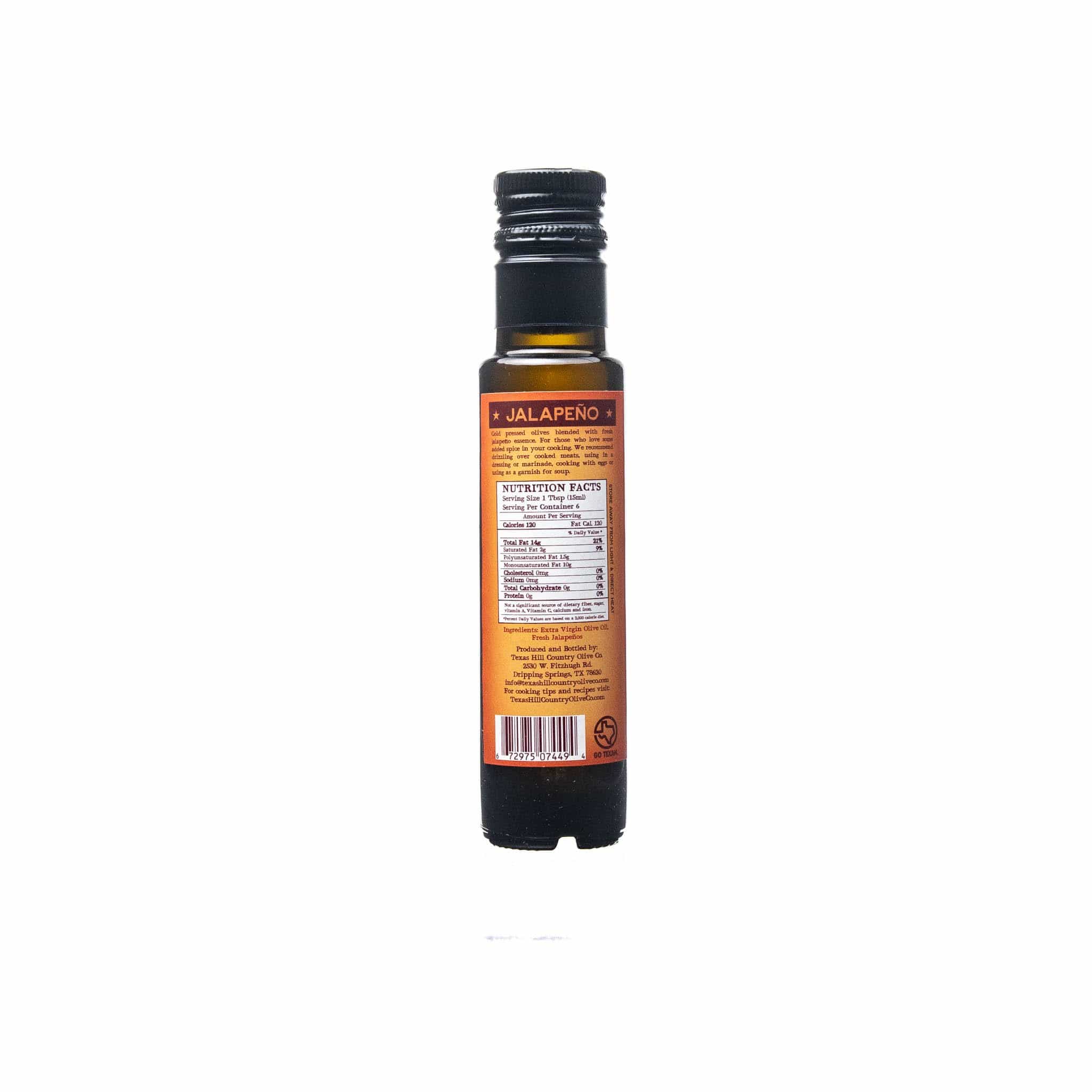 Jalapeno Infused Olive Oil - 100ml.