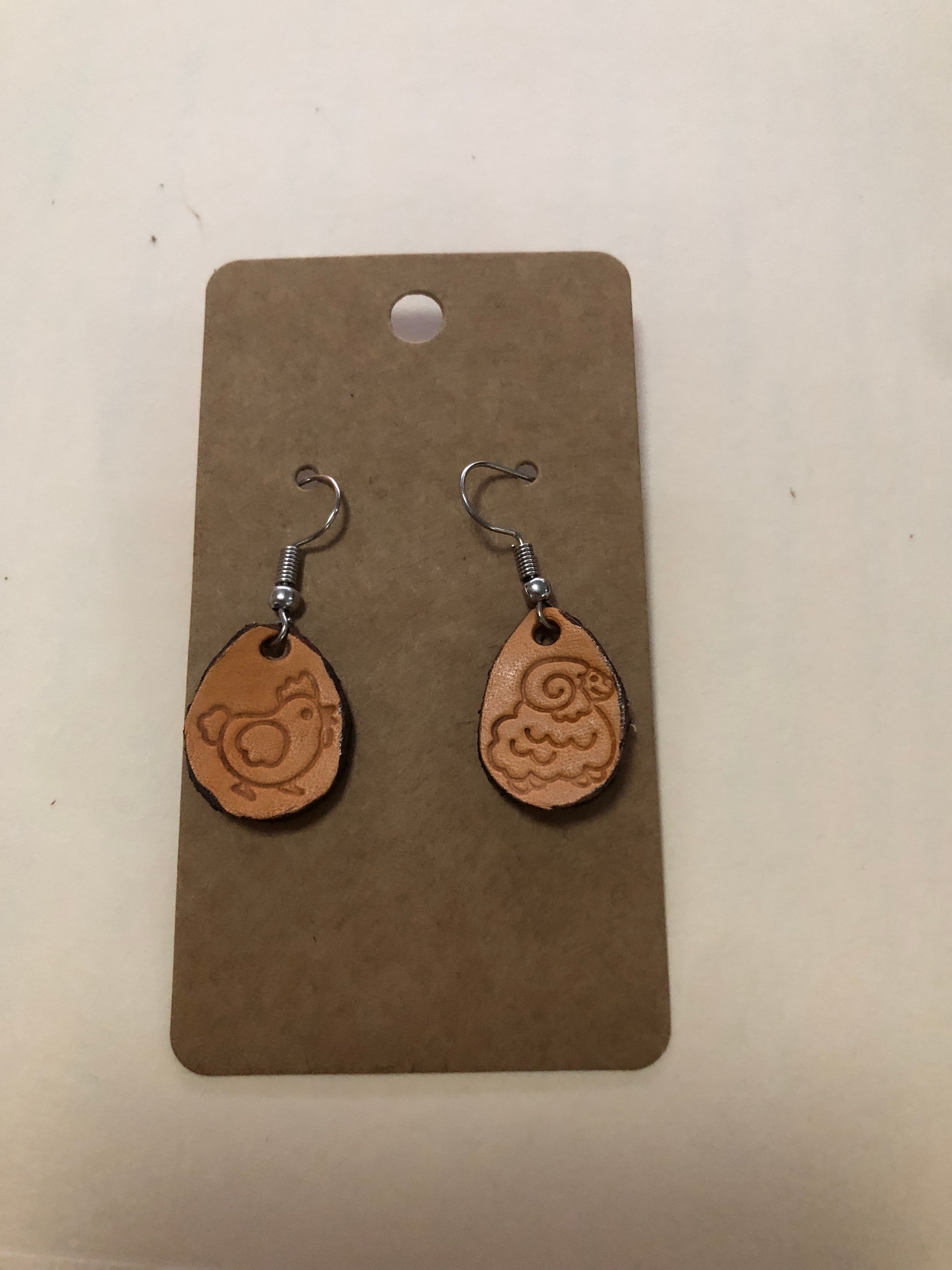 Leather earrings
