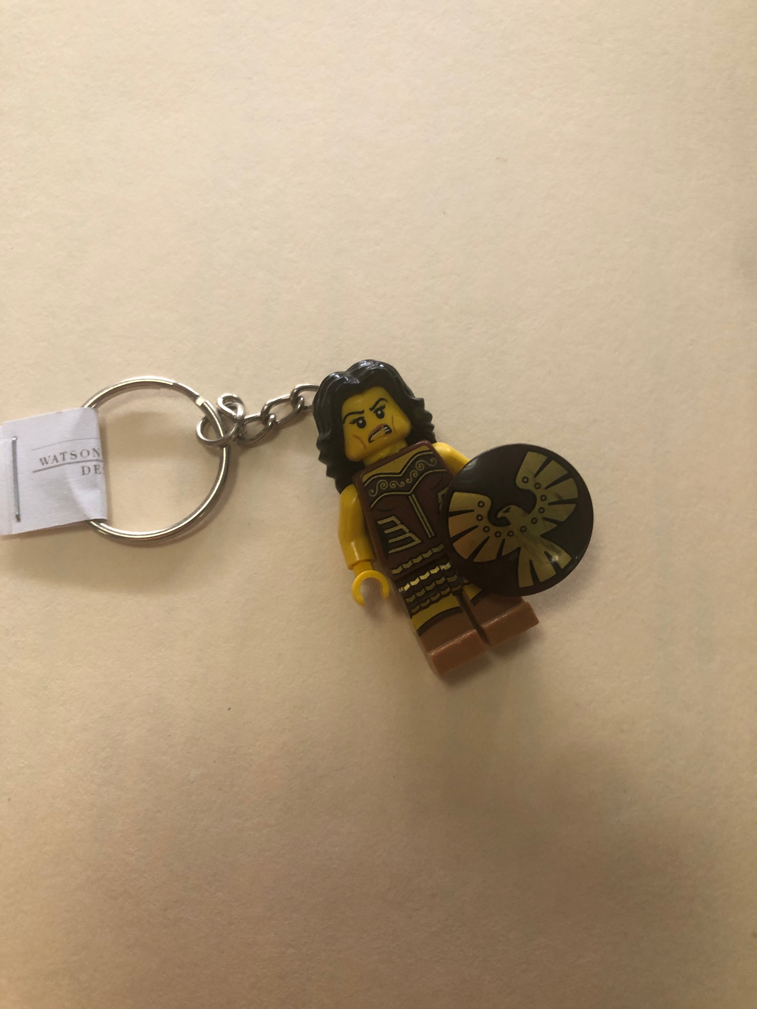 Lego person keychain