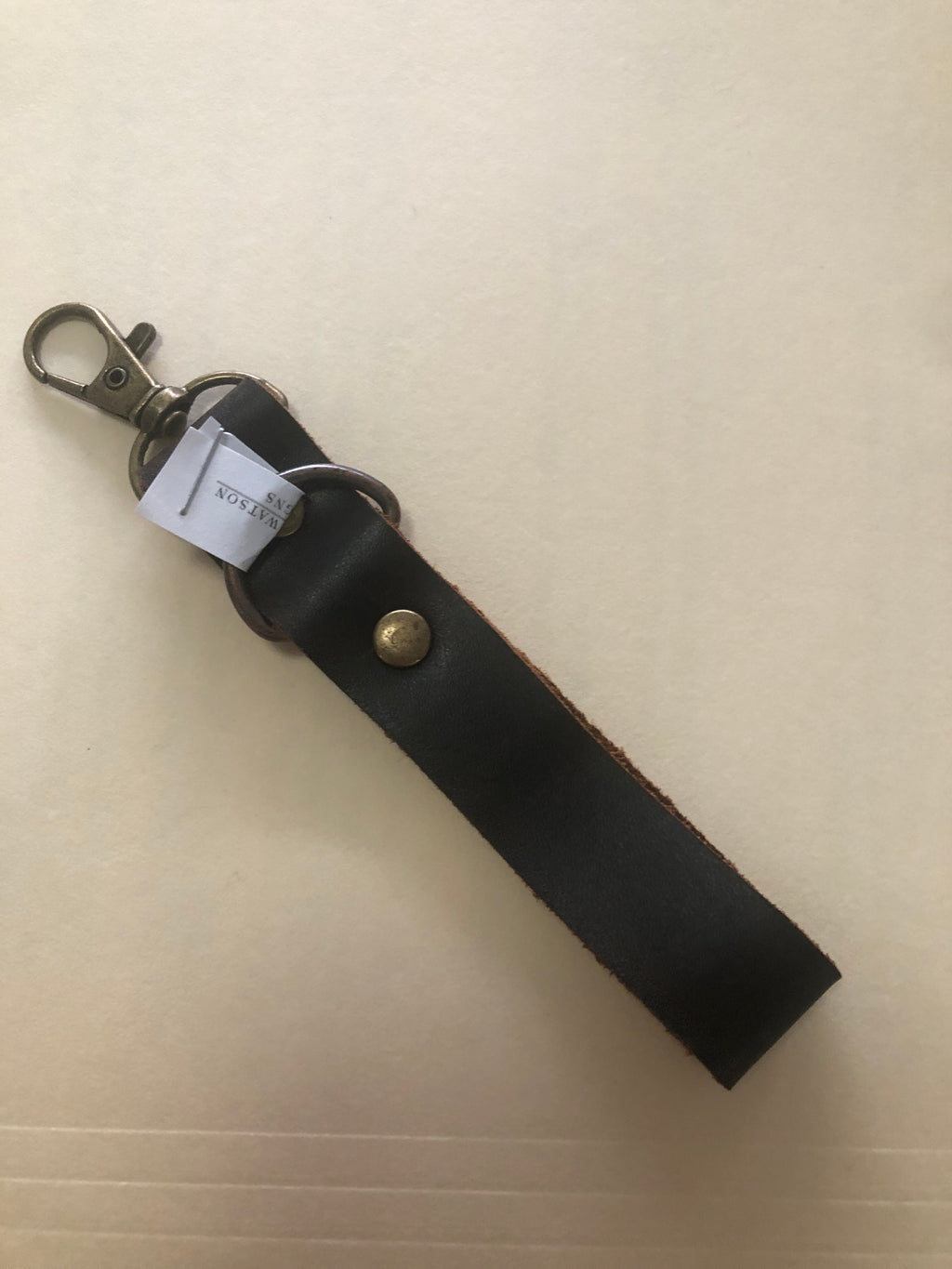 Soft leather keychain