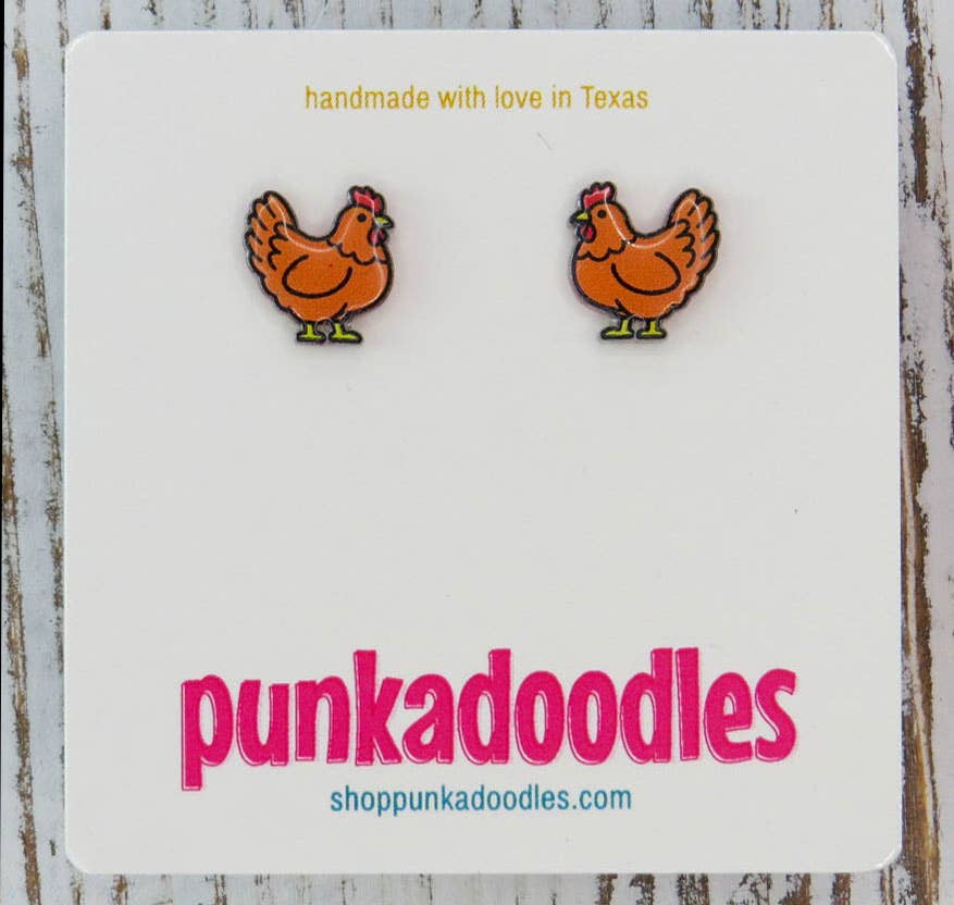 Golden Hen Earrings