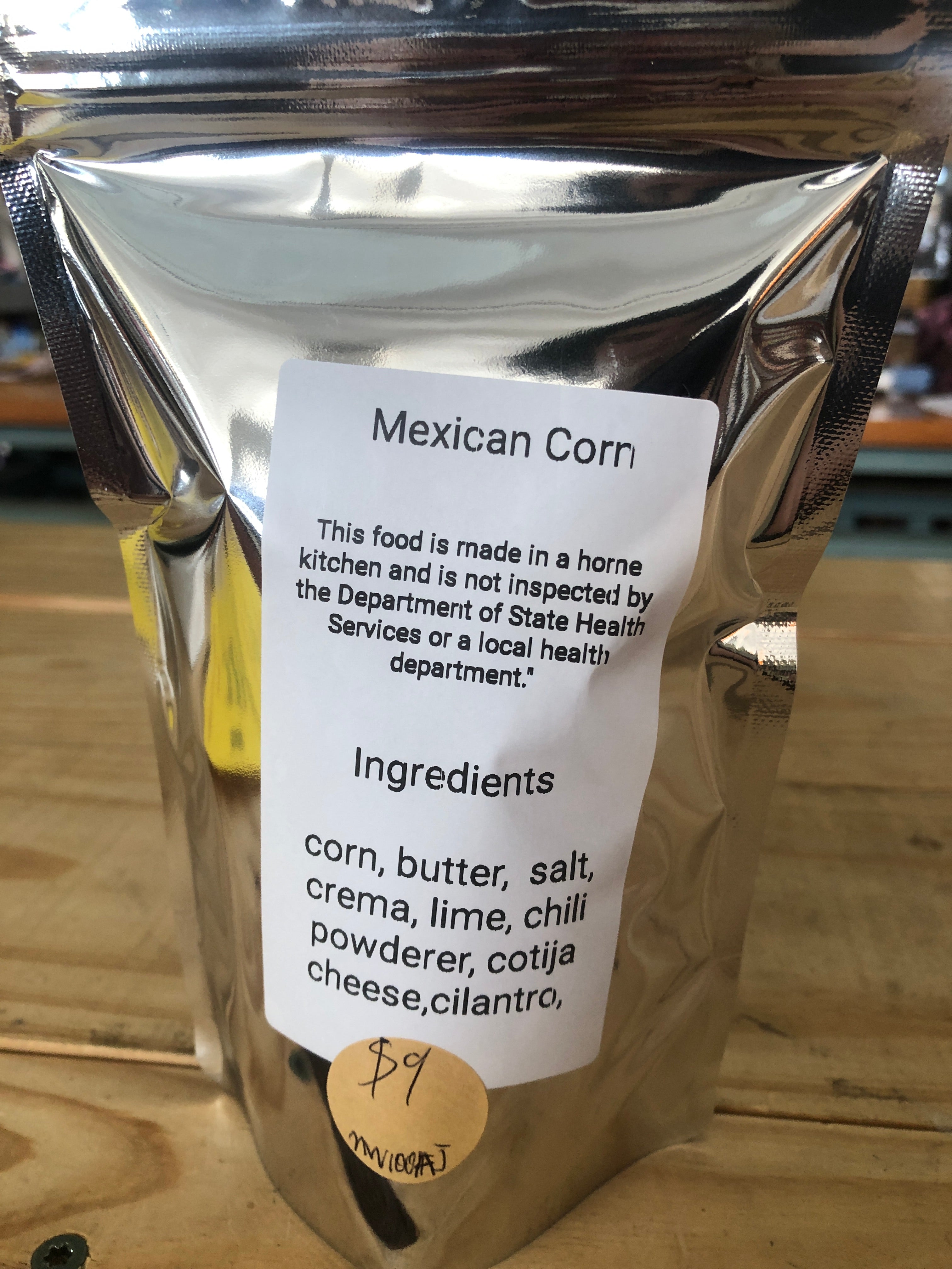 Freeze dried Mexican corn