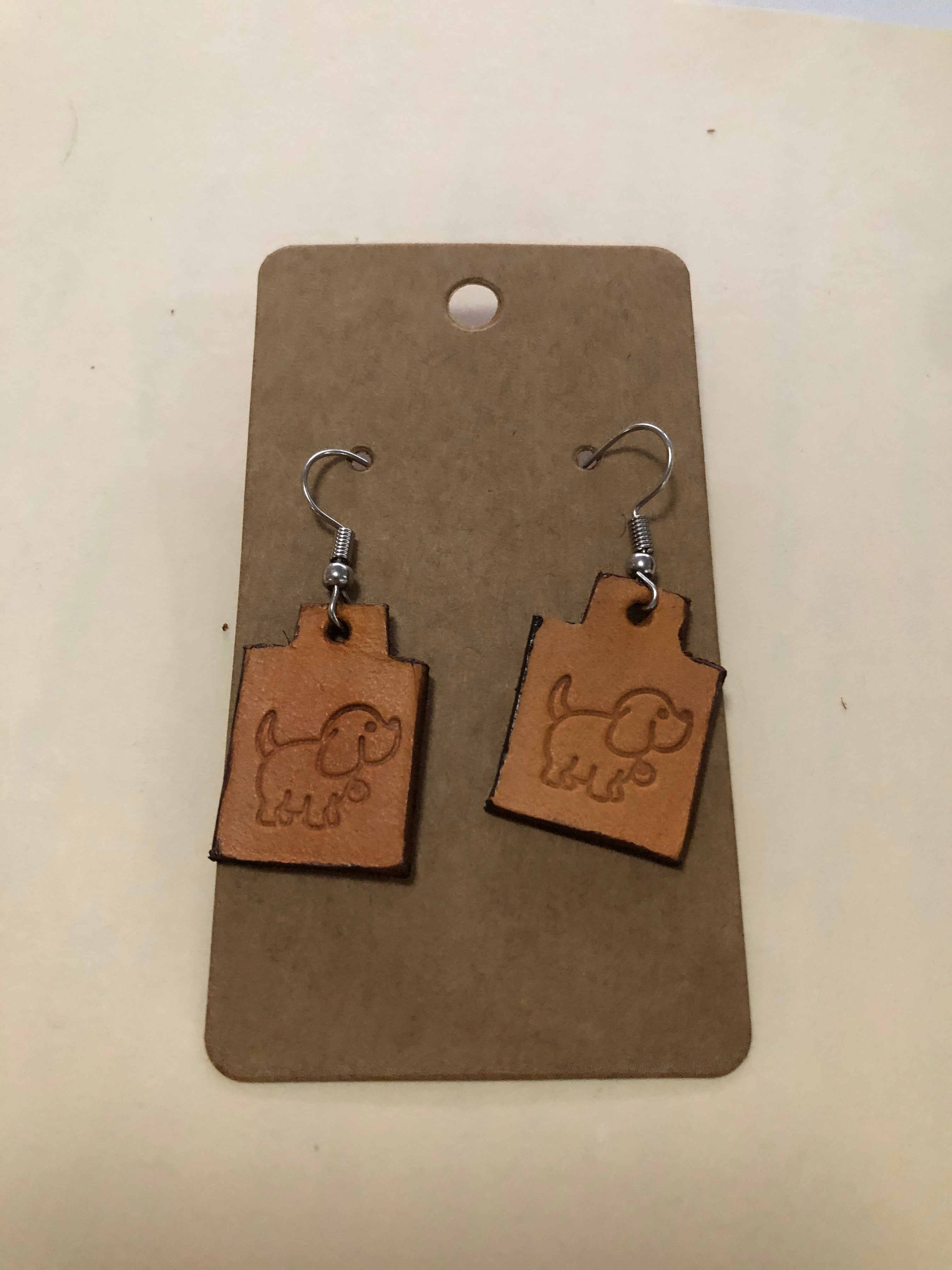Leather earrings
