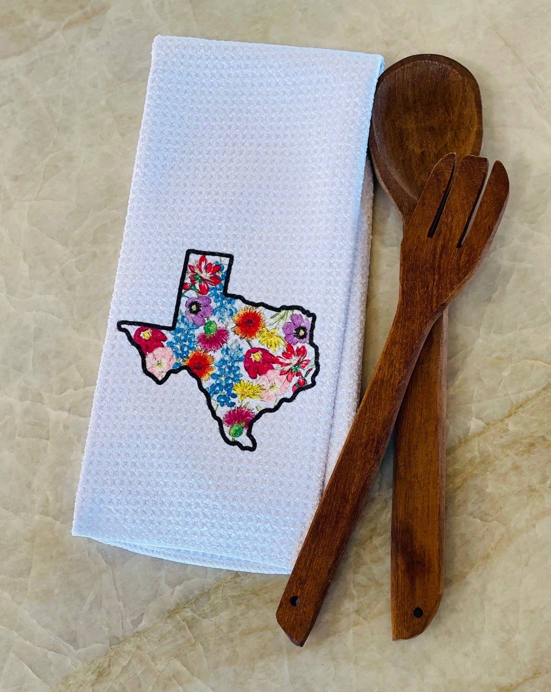 Wildflower Texas Shape Towel