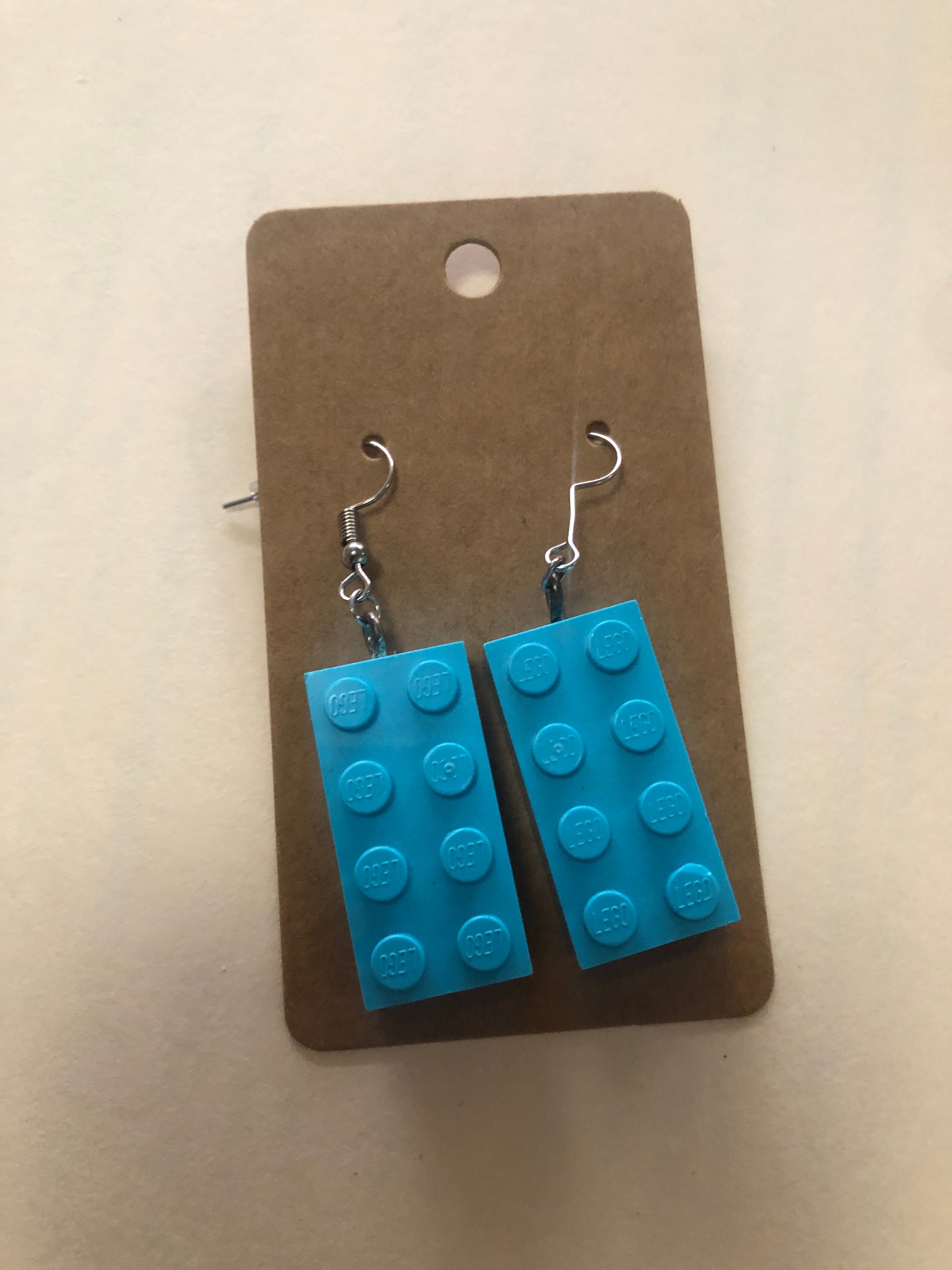 Lego earrings