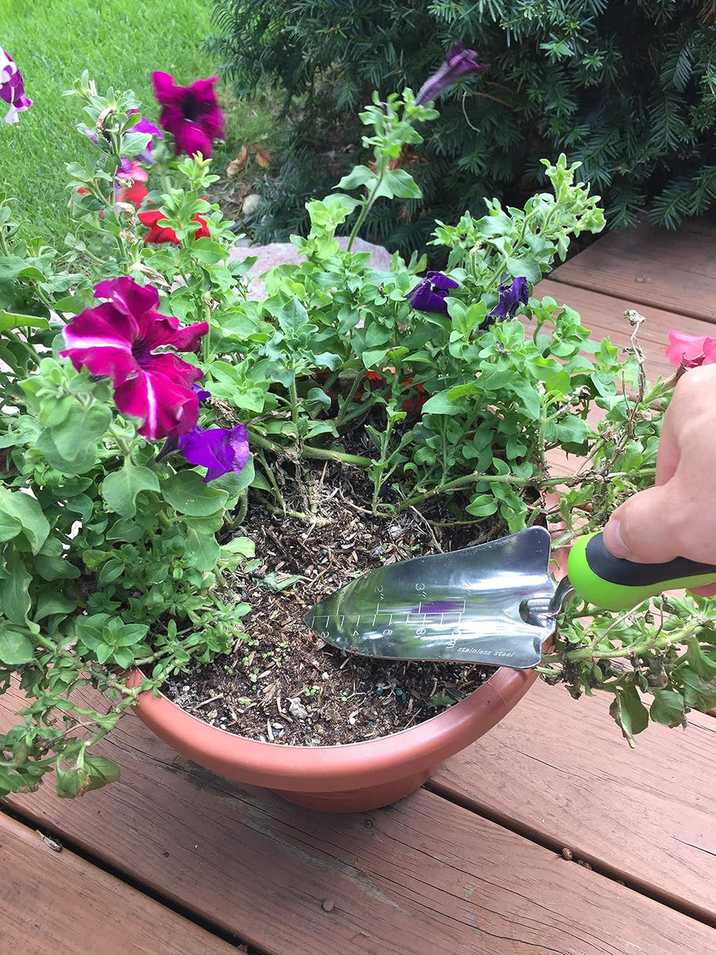 Stainless Steel 3pc Gardening Tool Set (Includes Trowel Transplanter Cultivator)