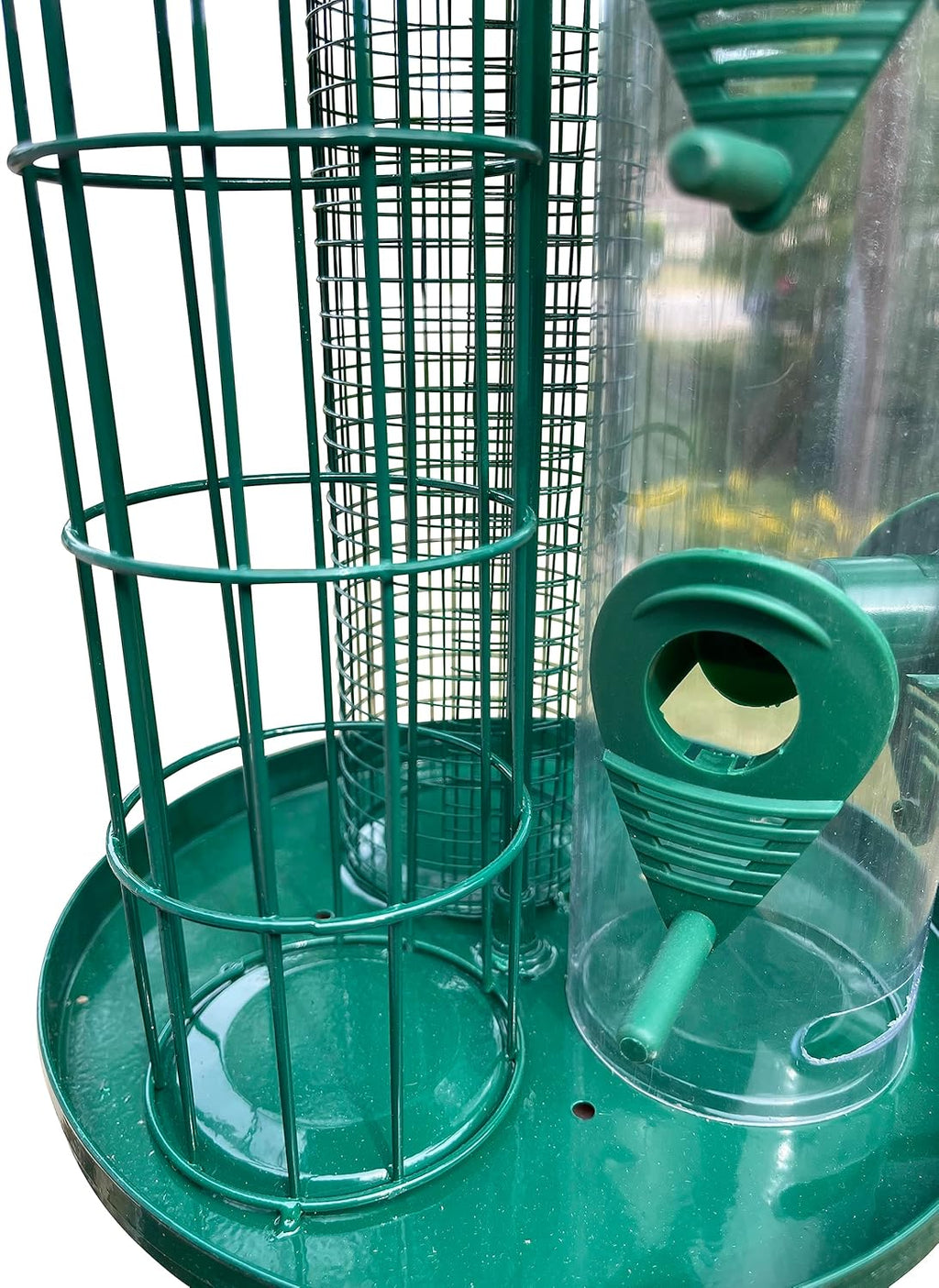 3-in-1 Outdoor Tube Bird Feeder for Small Wild Birds