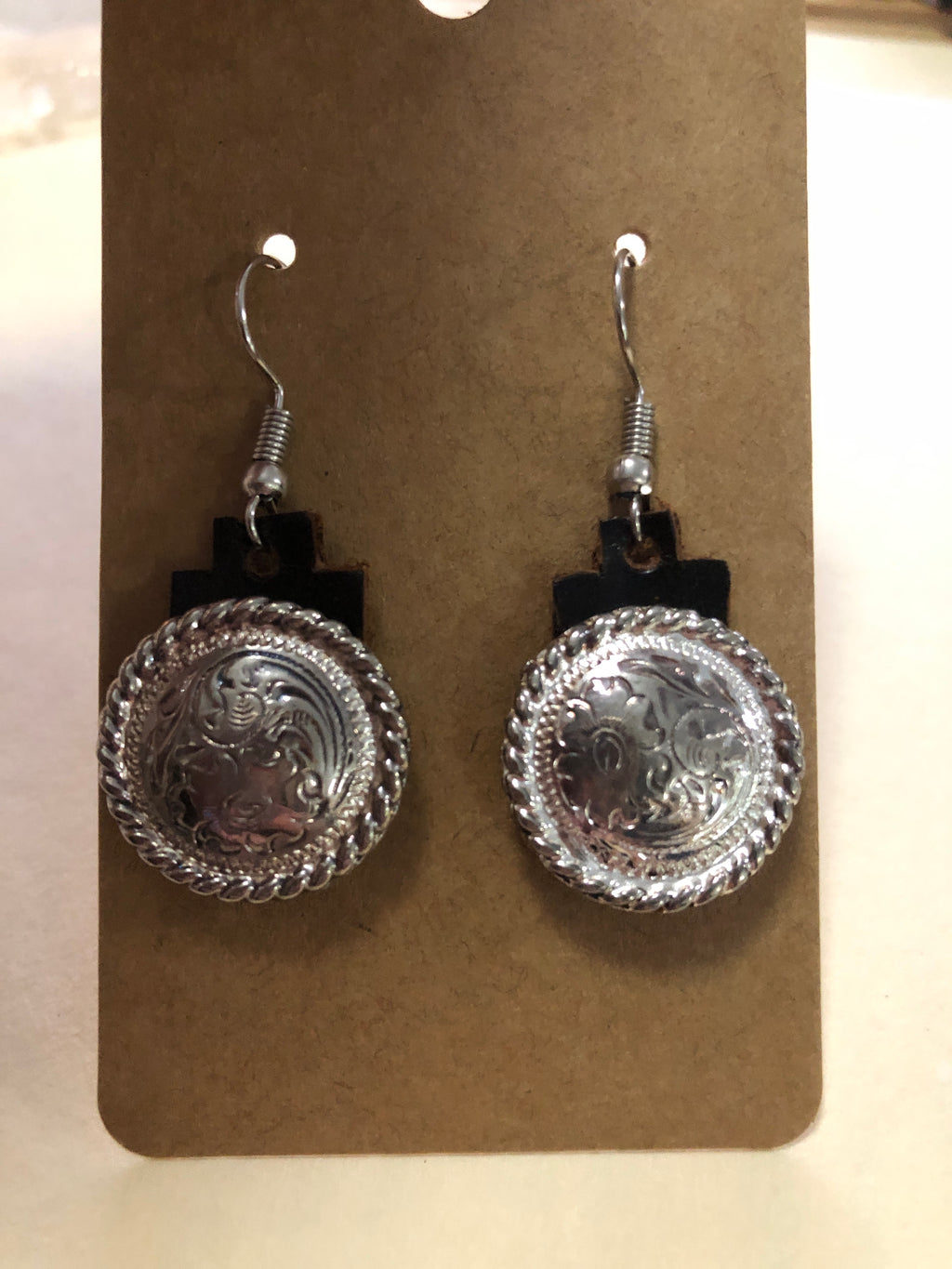 Concho earrings