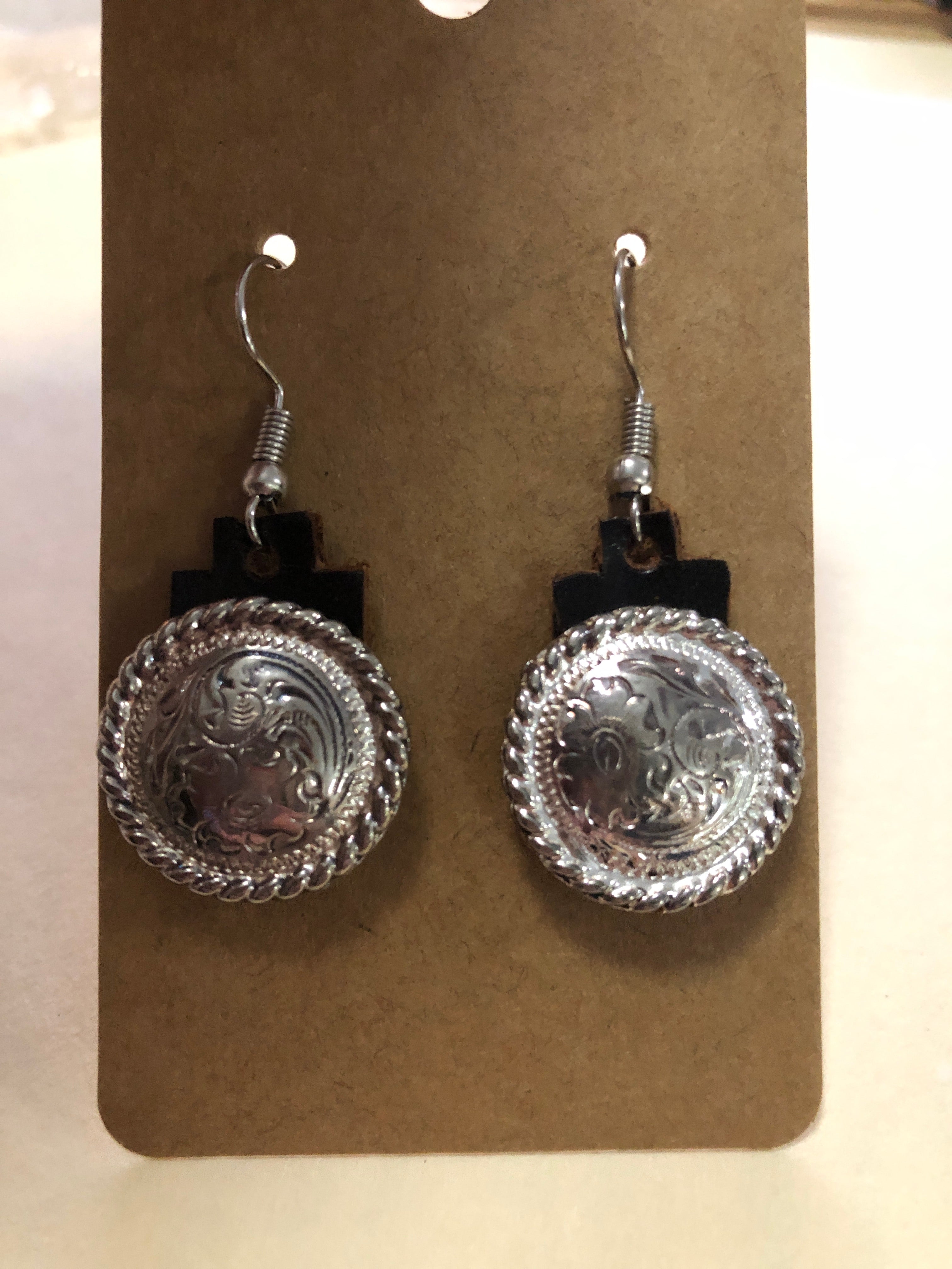 Concho earrings