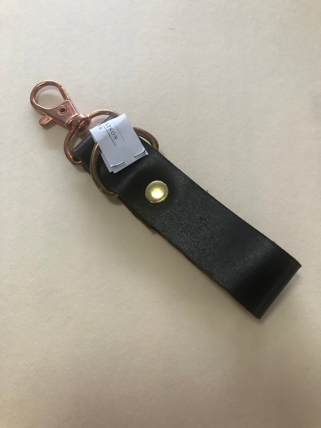 Soft leather keychain