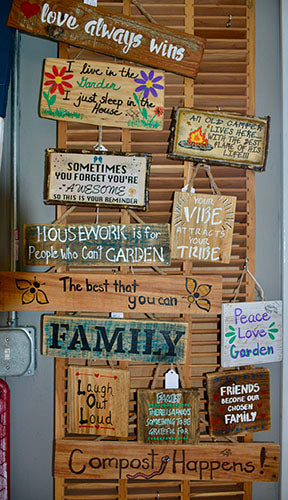 Rectangular Folk Art Signs