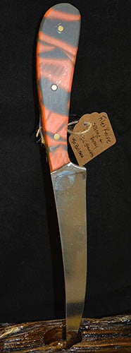 Filet Knife Orange&Gray Handle