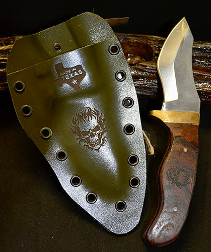 skinning knife with kydex sheath