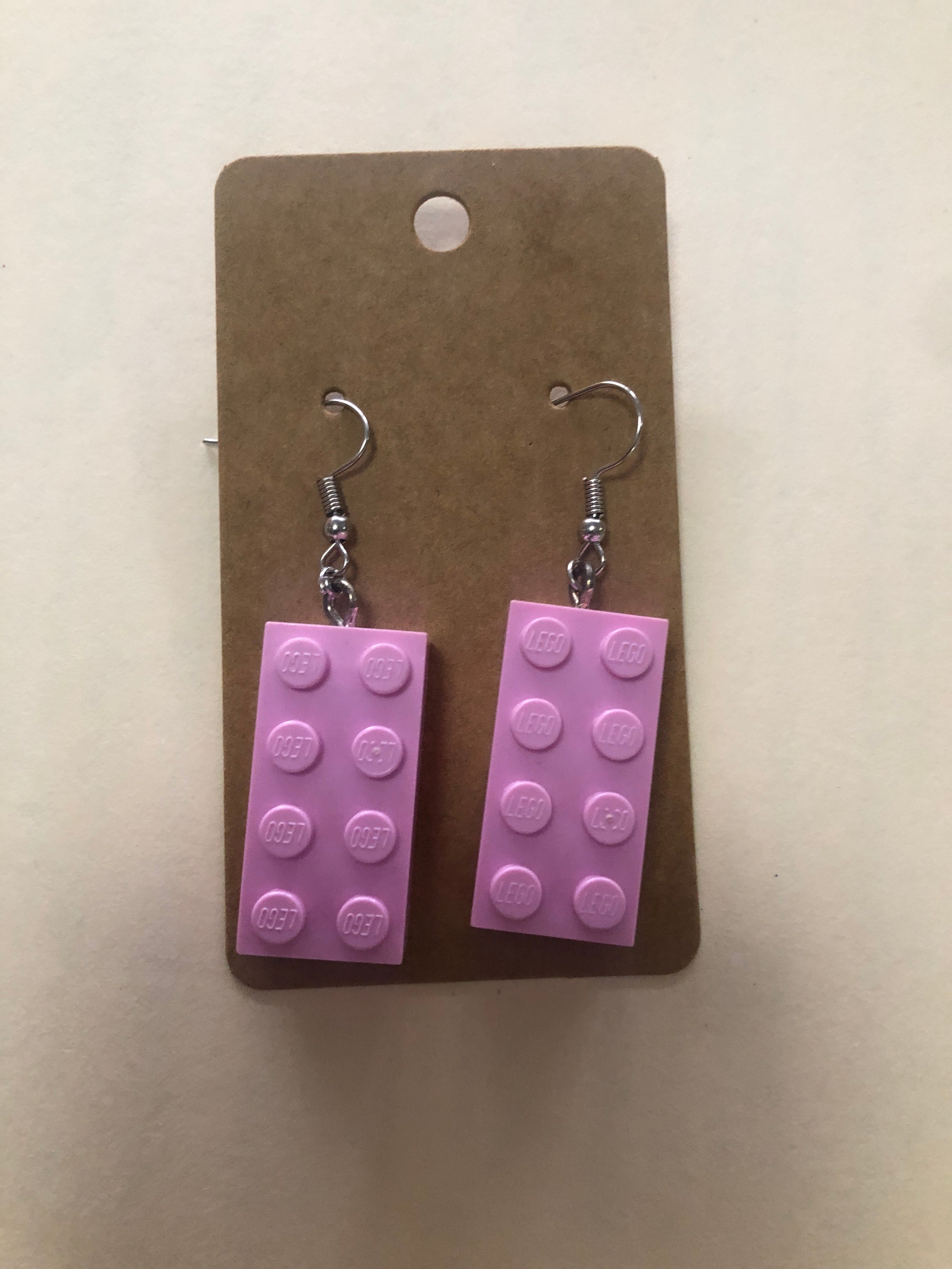 Lego earrings