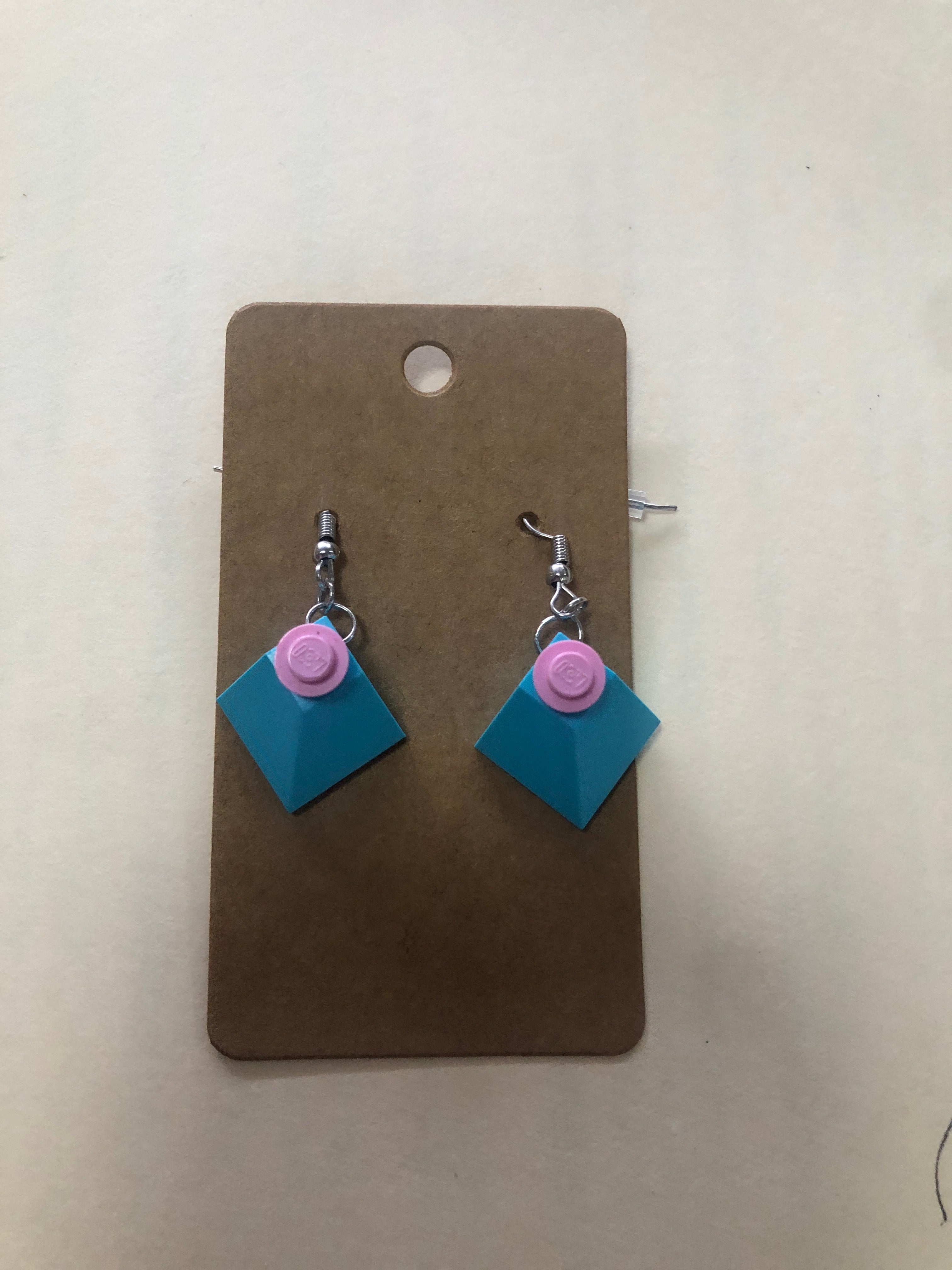 Lego earrings