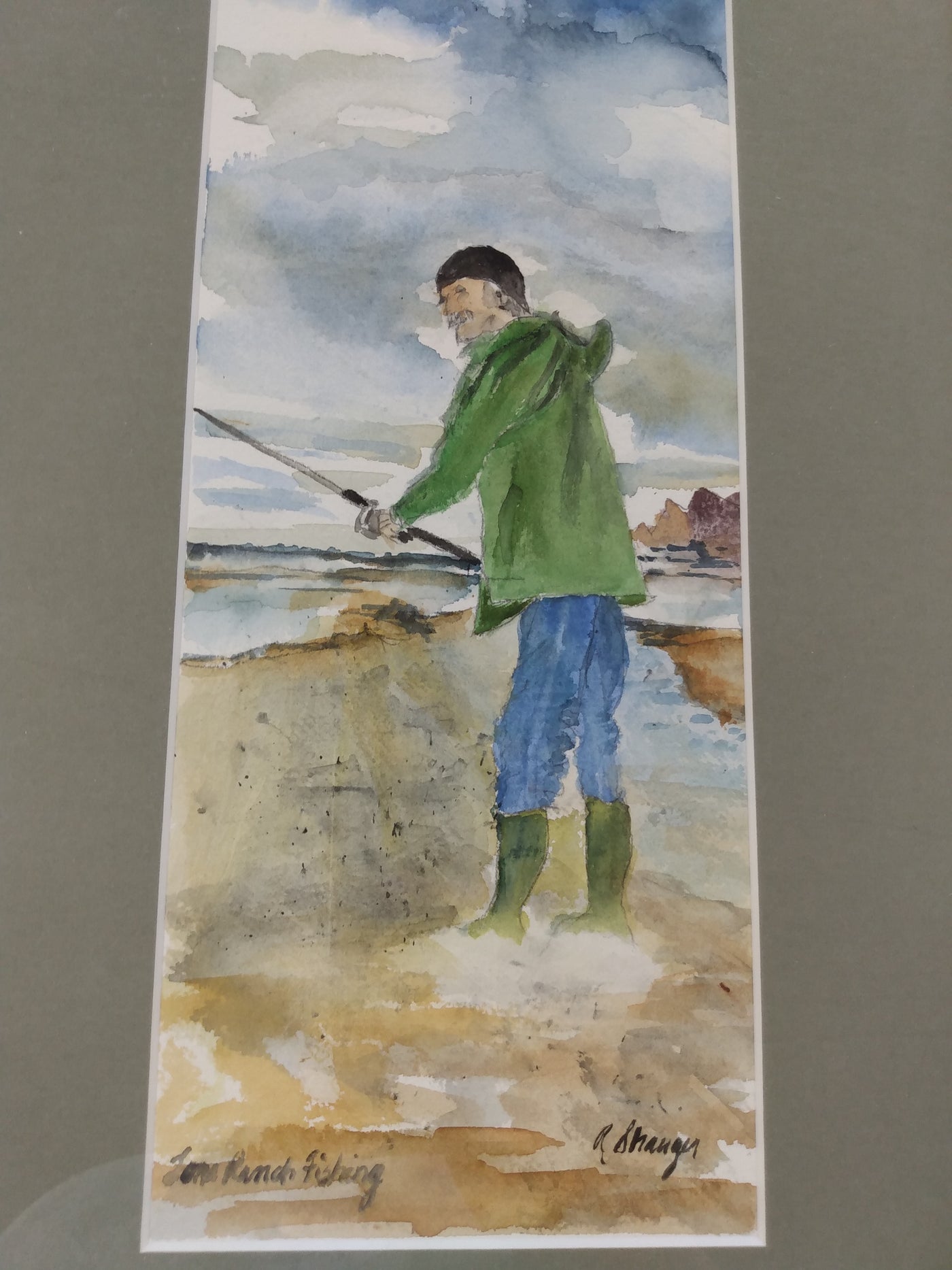 Lone Ranch Fishing watercolor