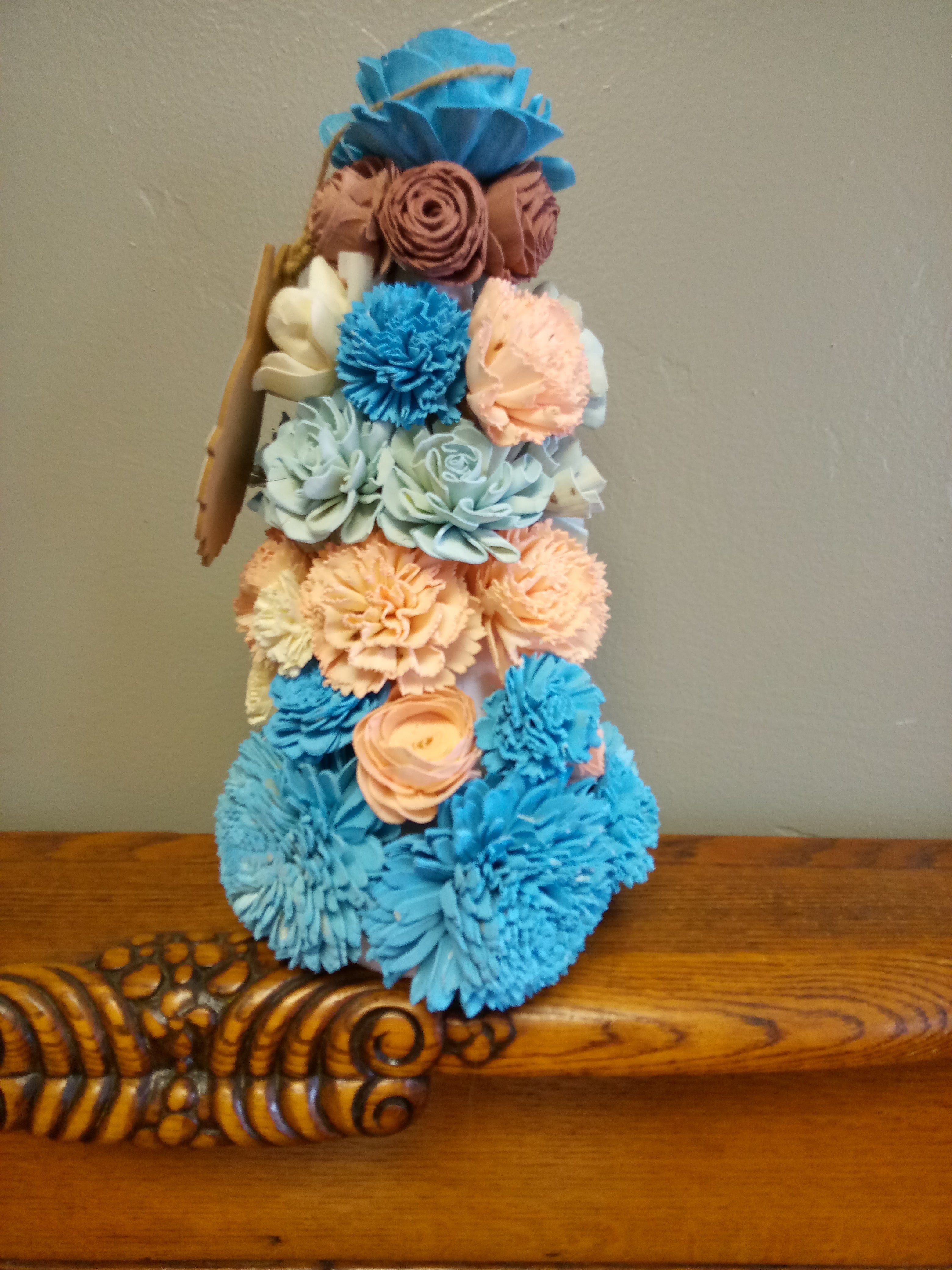 Easter Trees with Sola Flowers and Gnome Ornament