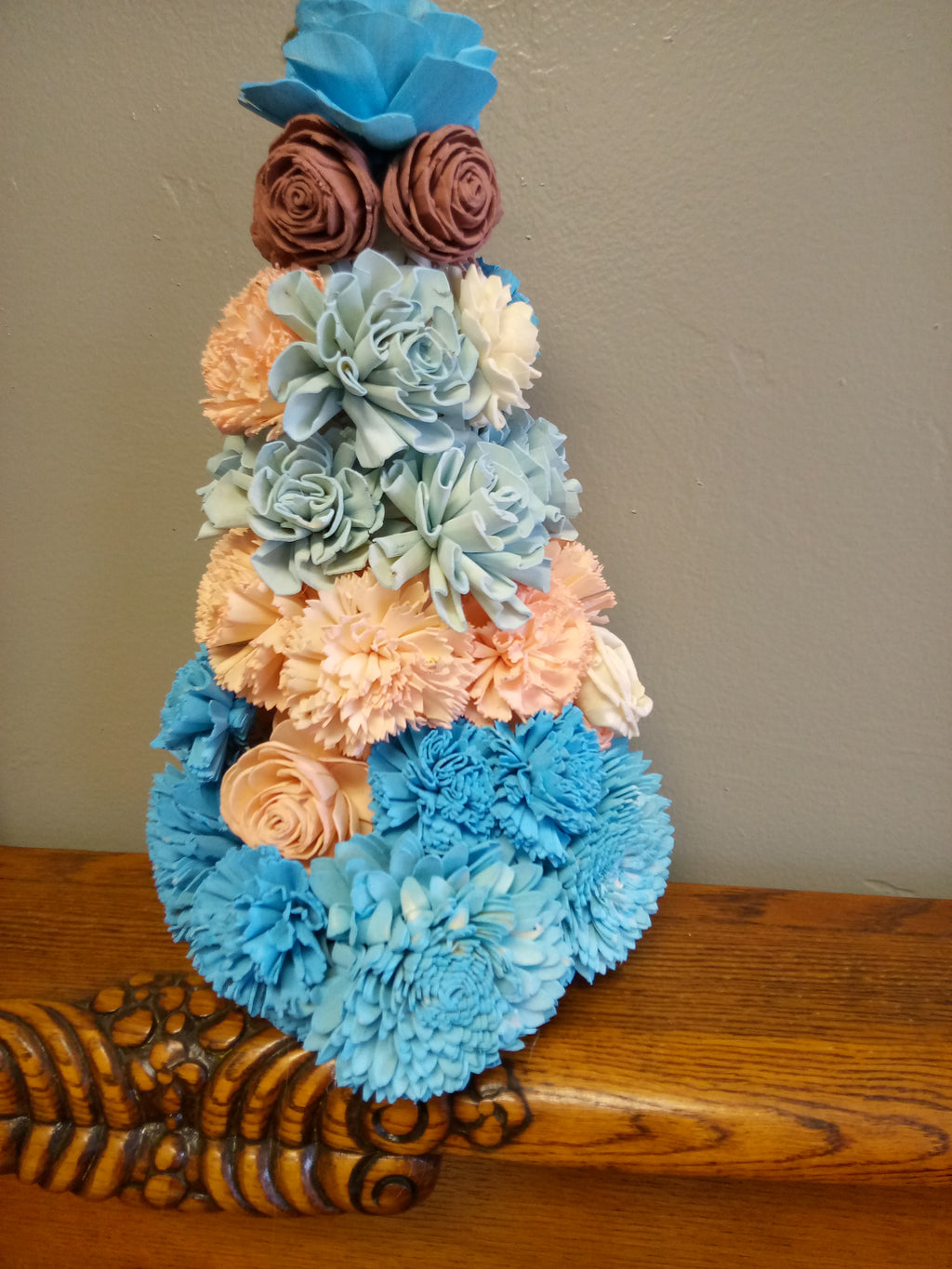 Easter Trees with Sola Flowers and Gnome Ornament