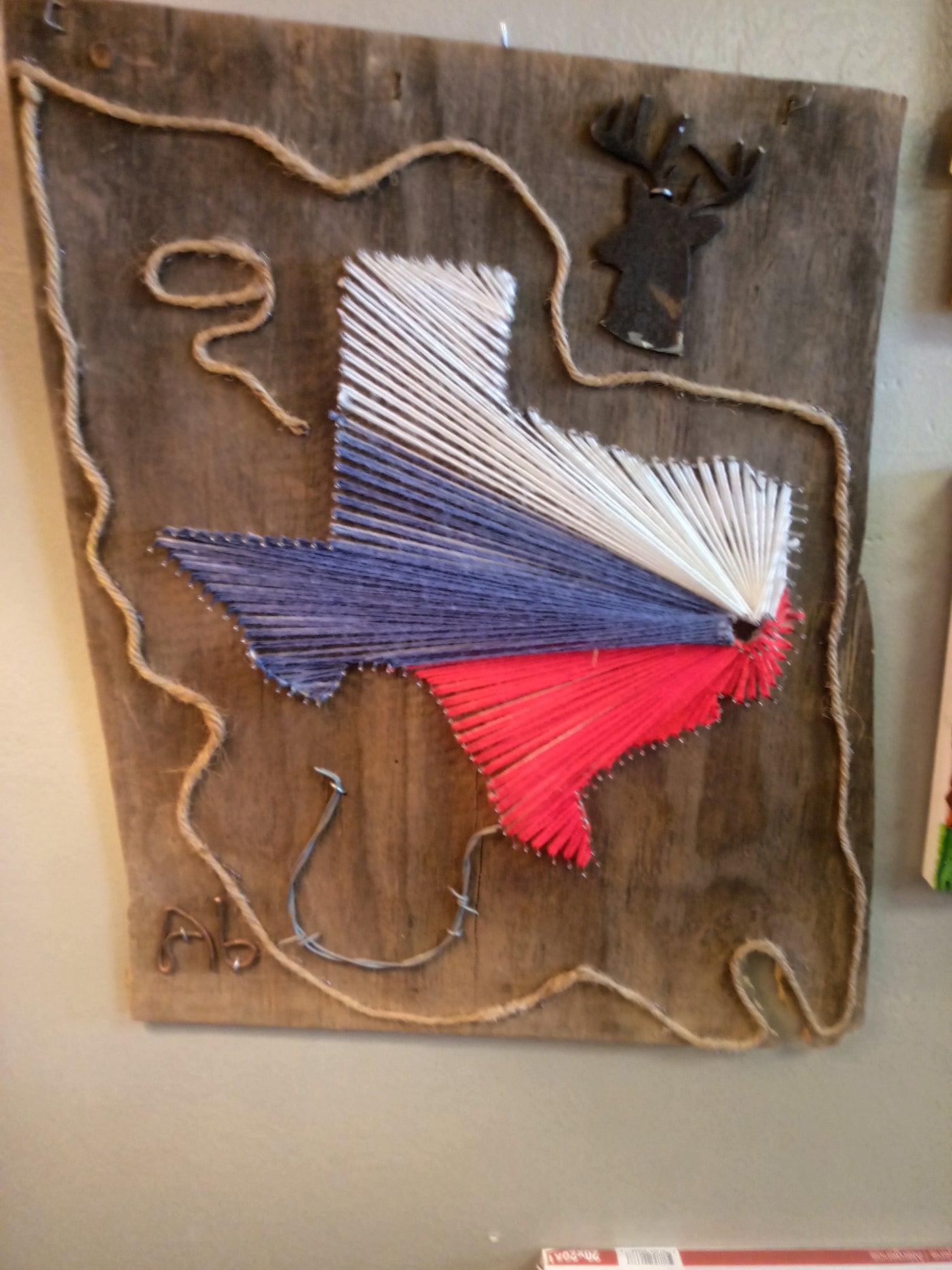 Texas string art