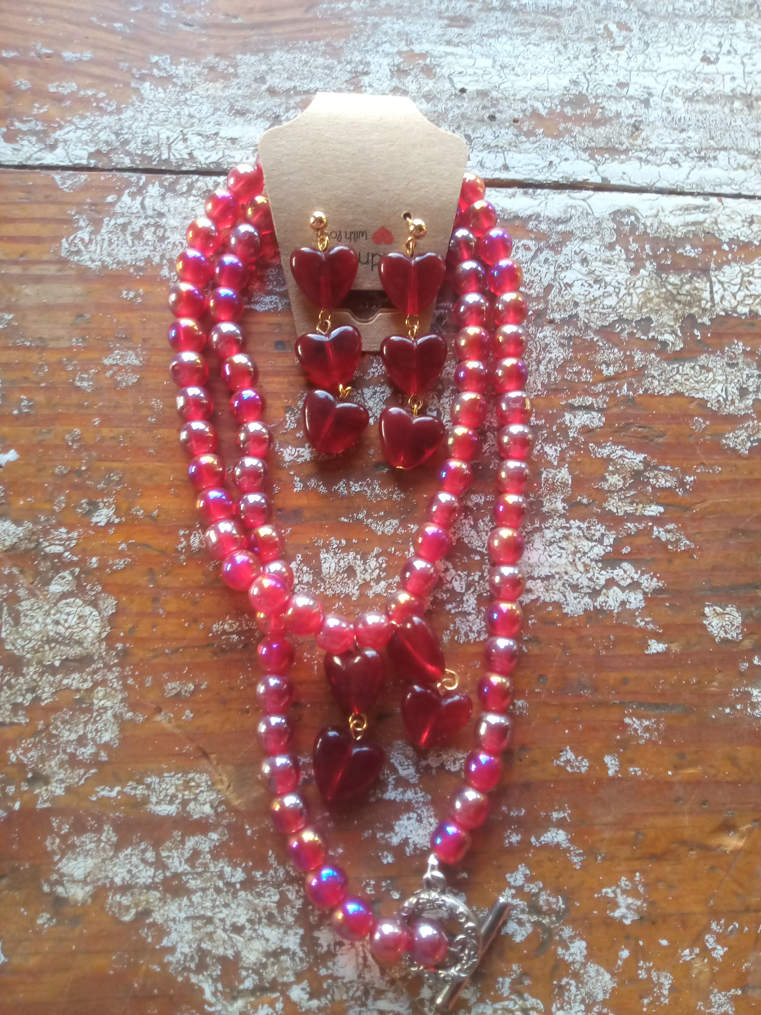necklace with earrings