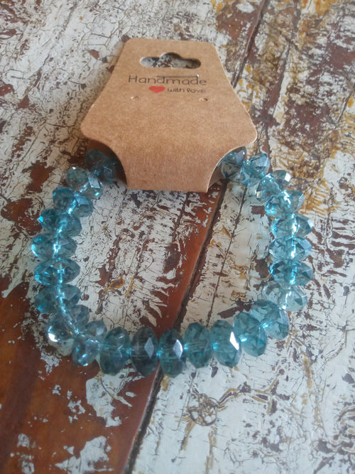 Blue Beaded Bracelets