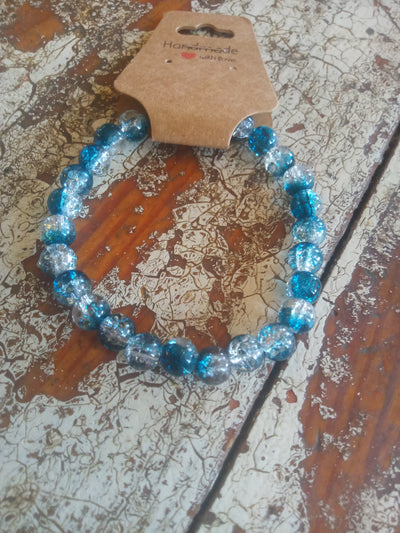 Blue Beaded Bracelets