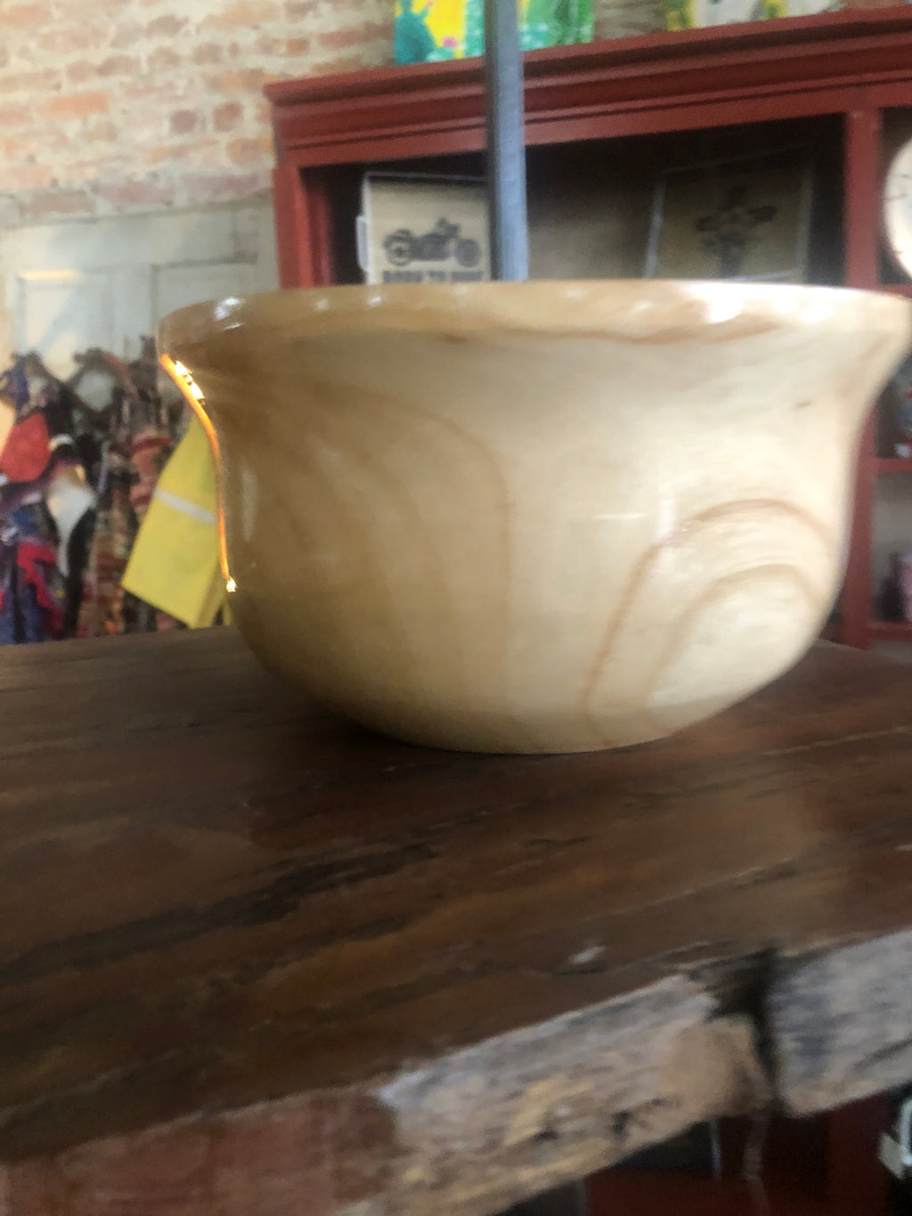 Wooden bowl made of ash