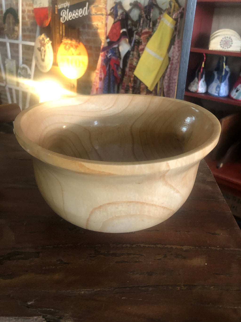 Wooden bowl made of ash