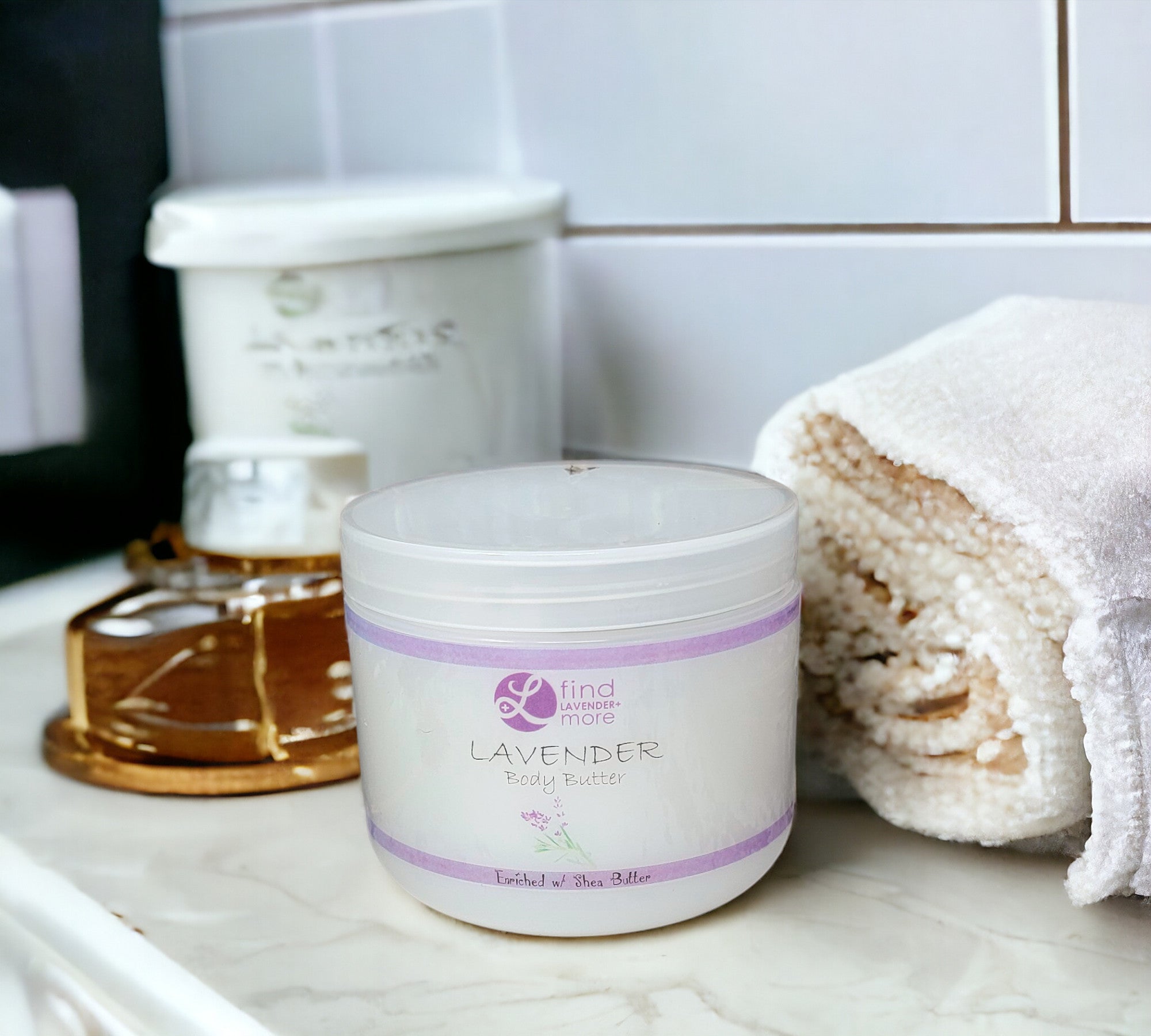 Lavender Whipped Body Butter Natural Moisturizer for Soft Skin
