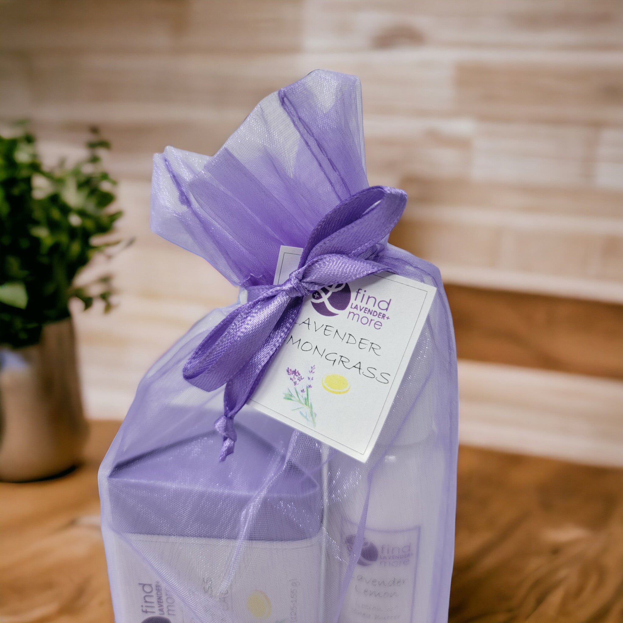 Lavender Gift Organza Bag Purple Drawstring Pouch