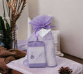 Lavender Gift Organza Bag Purple Drawstring Pouch