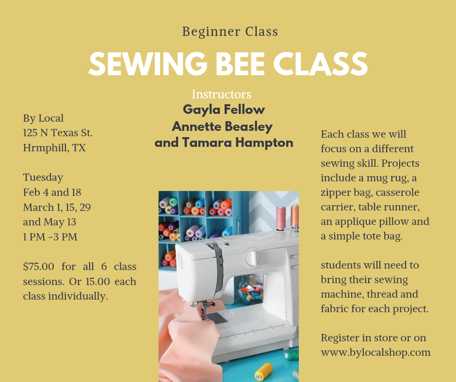Beginner Sewing Bee Class