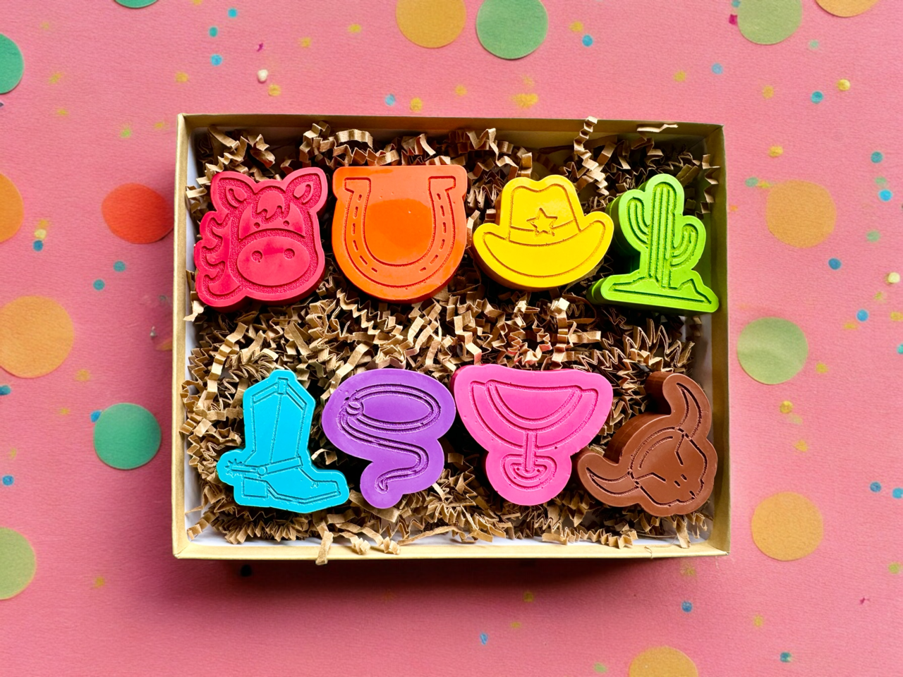 Deluxe Wild West Cowboy Crayons Gift Set