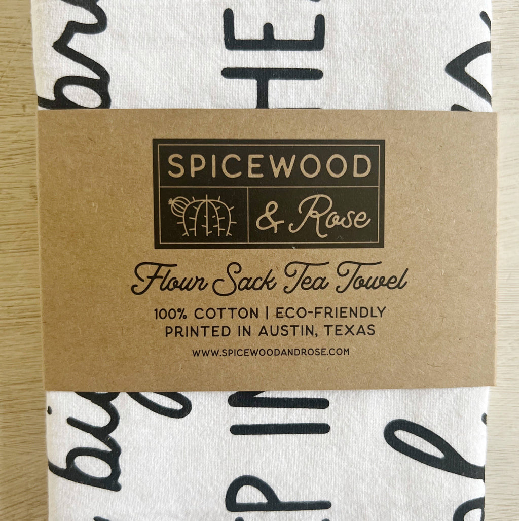 Texas Sheet Cake Recipe Flour Sack Kitchen TeaTowel