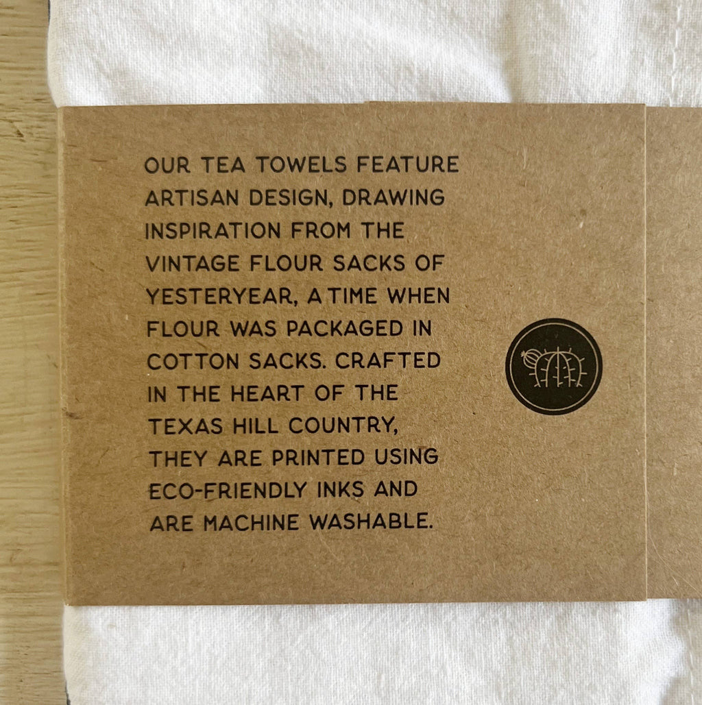 Texas Sheet Cake Recipe Flour Sack Kitchen TeaTowel