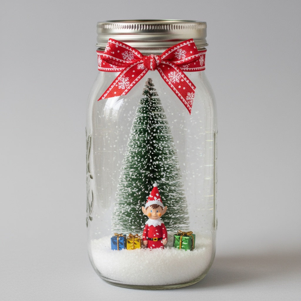 Mason Jar Snow Globe Party