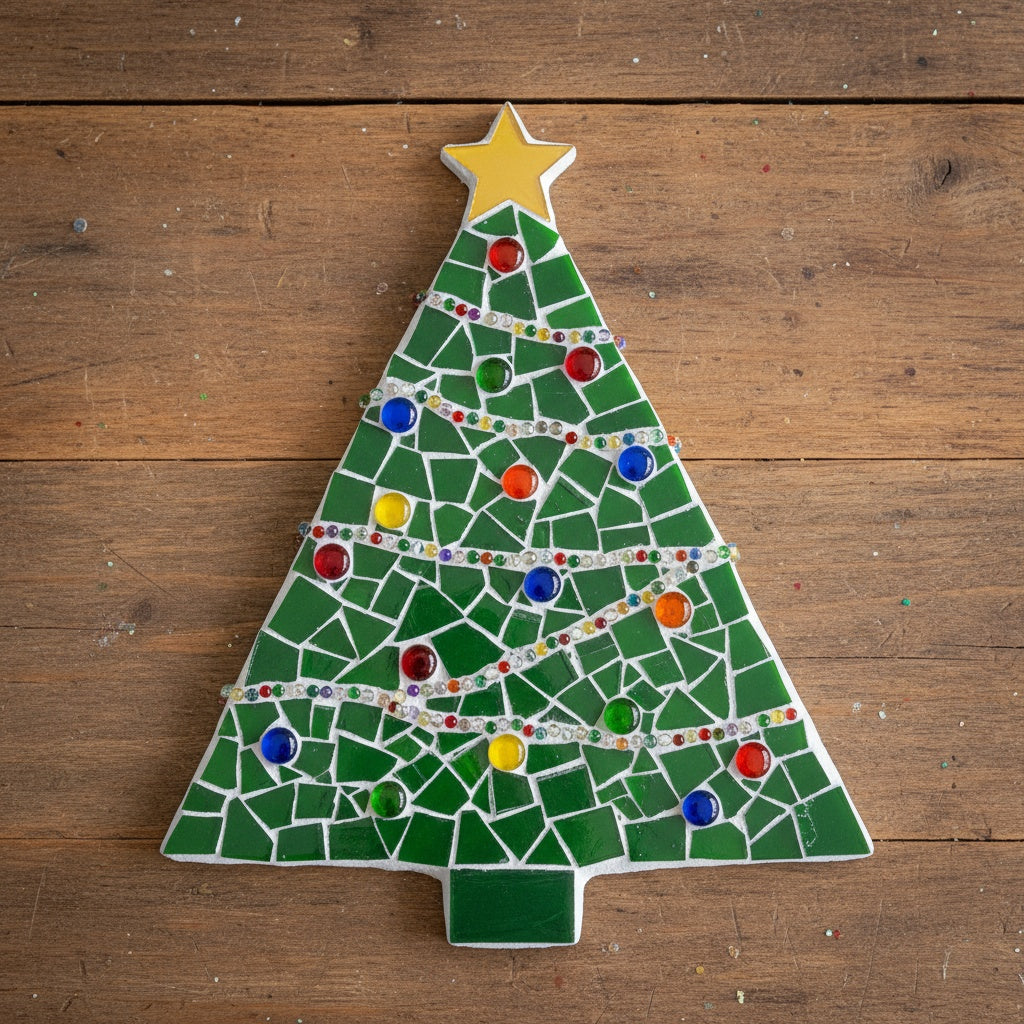 Mosaic Christmas Tree Party