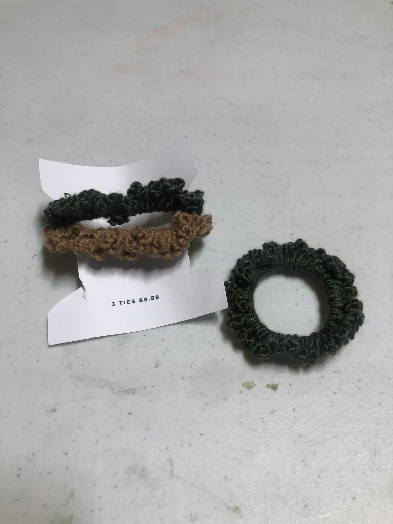 Picot hair ties