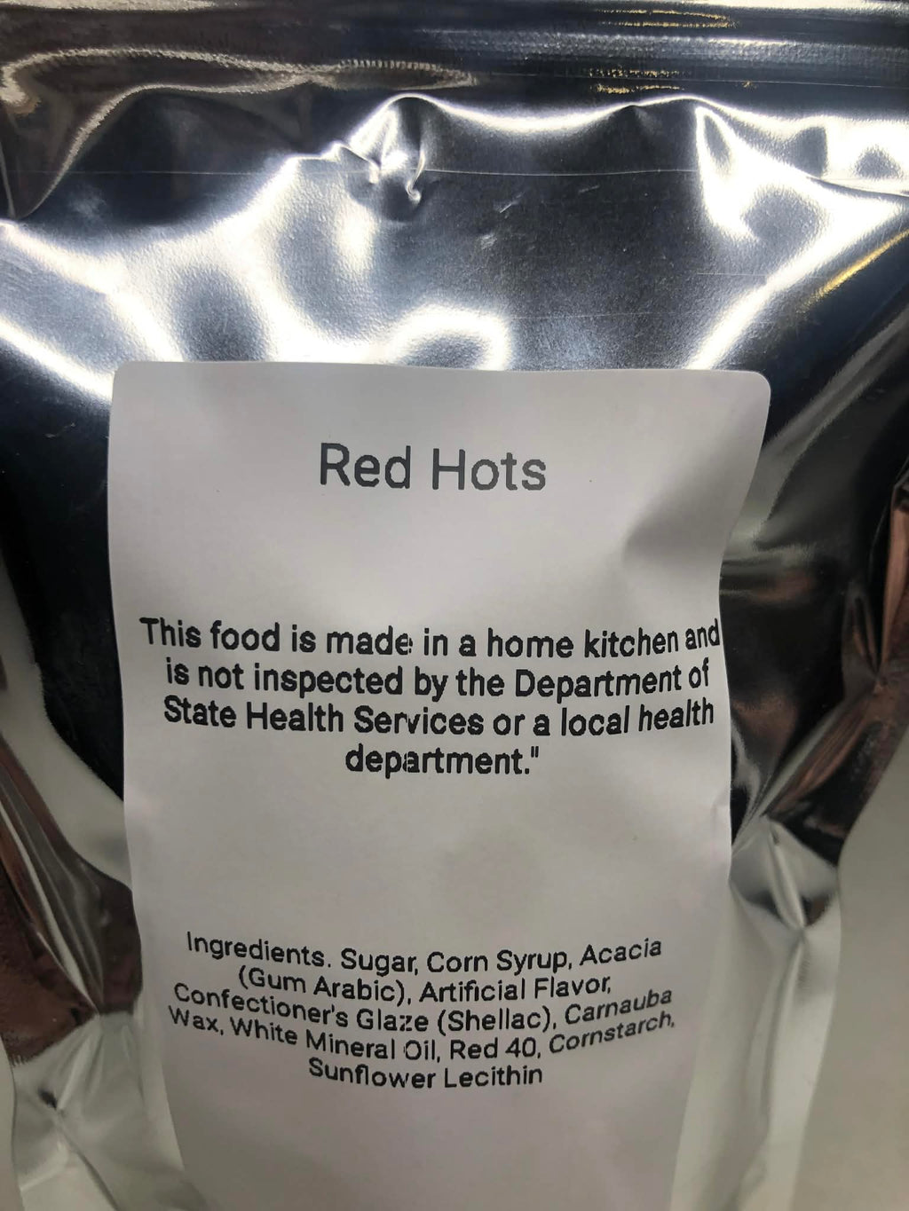 Freeze dried red hots
