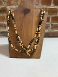 Tan & brown wood layered