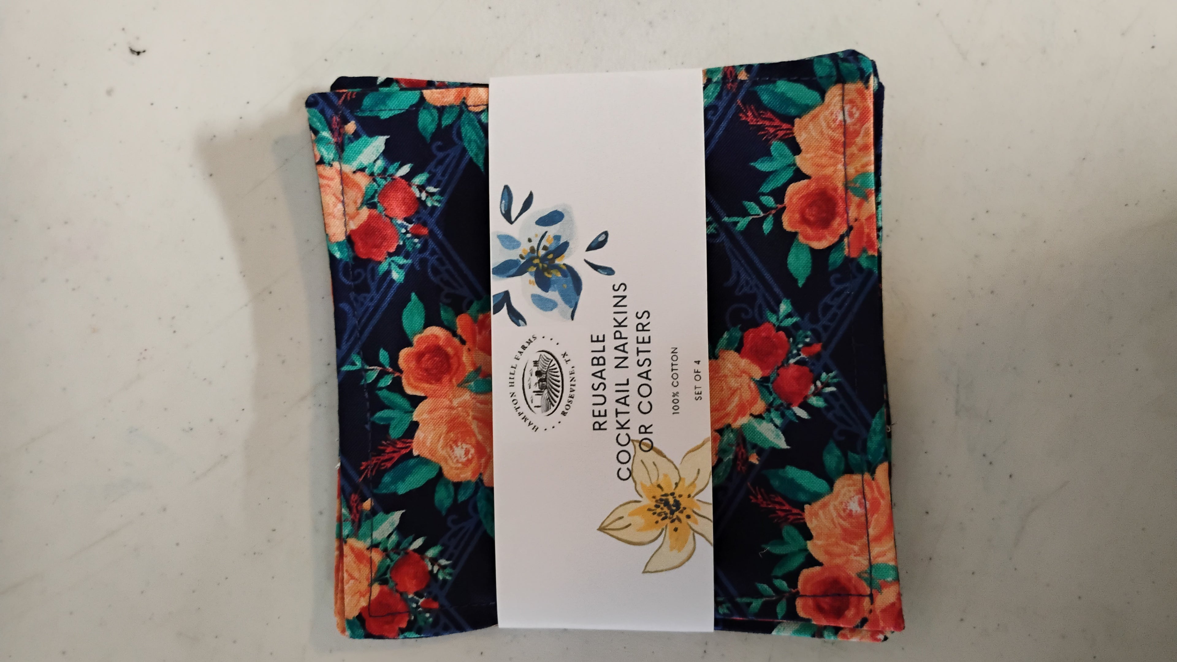 Reusable cocktail napkins