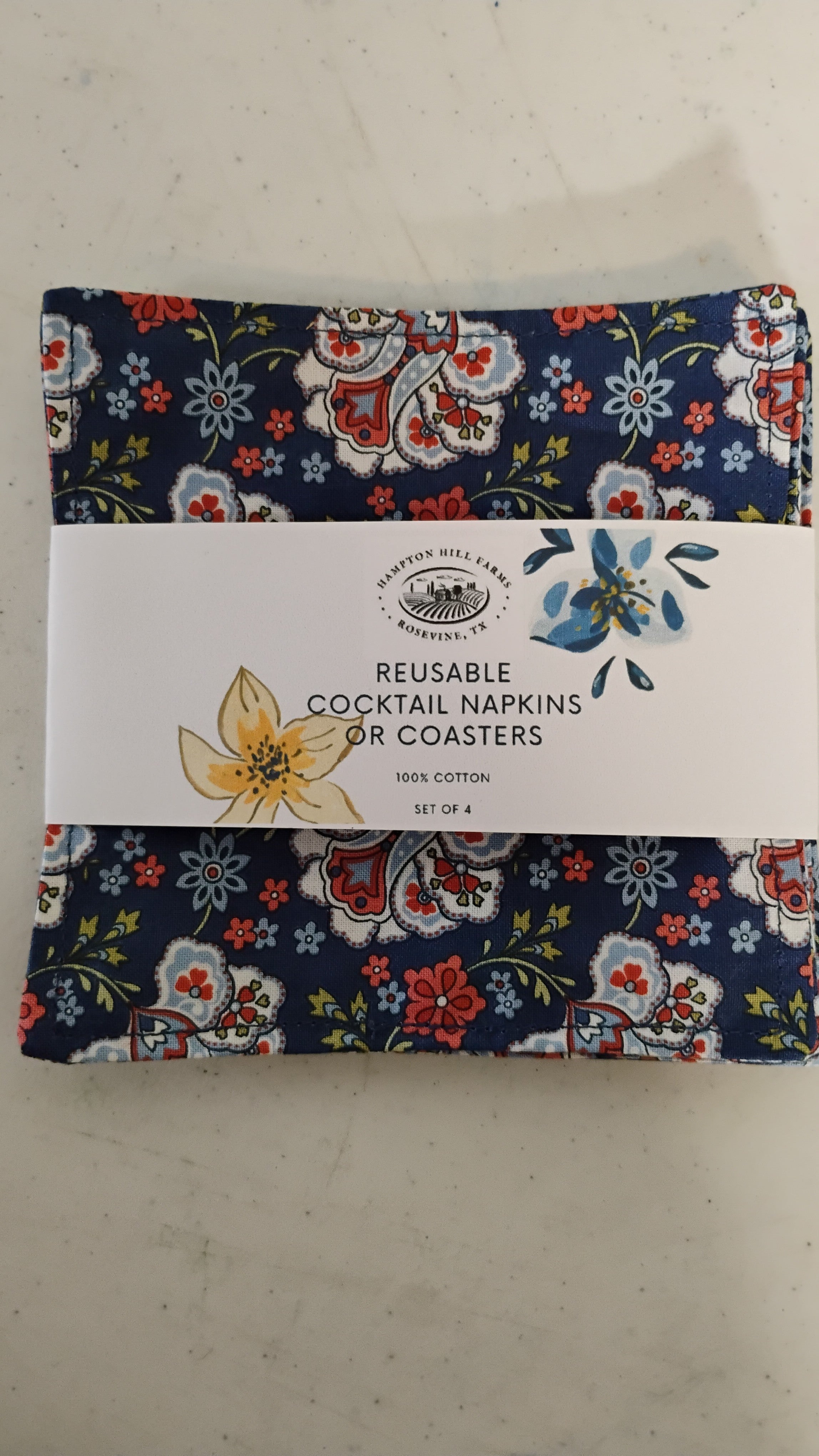 Reusable cocktail napkins