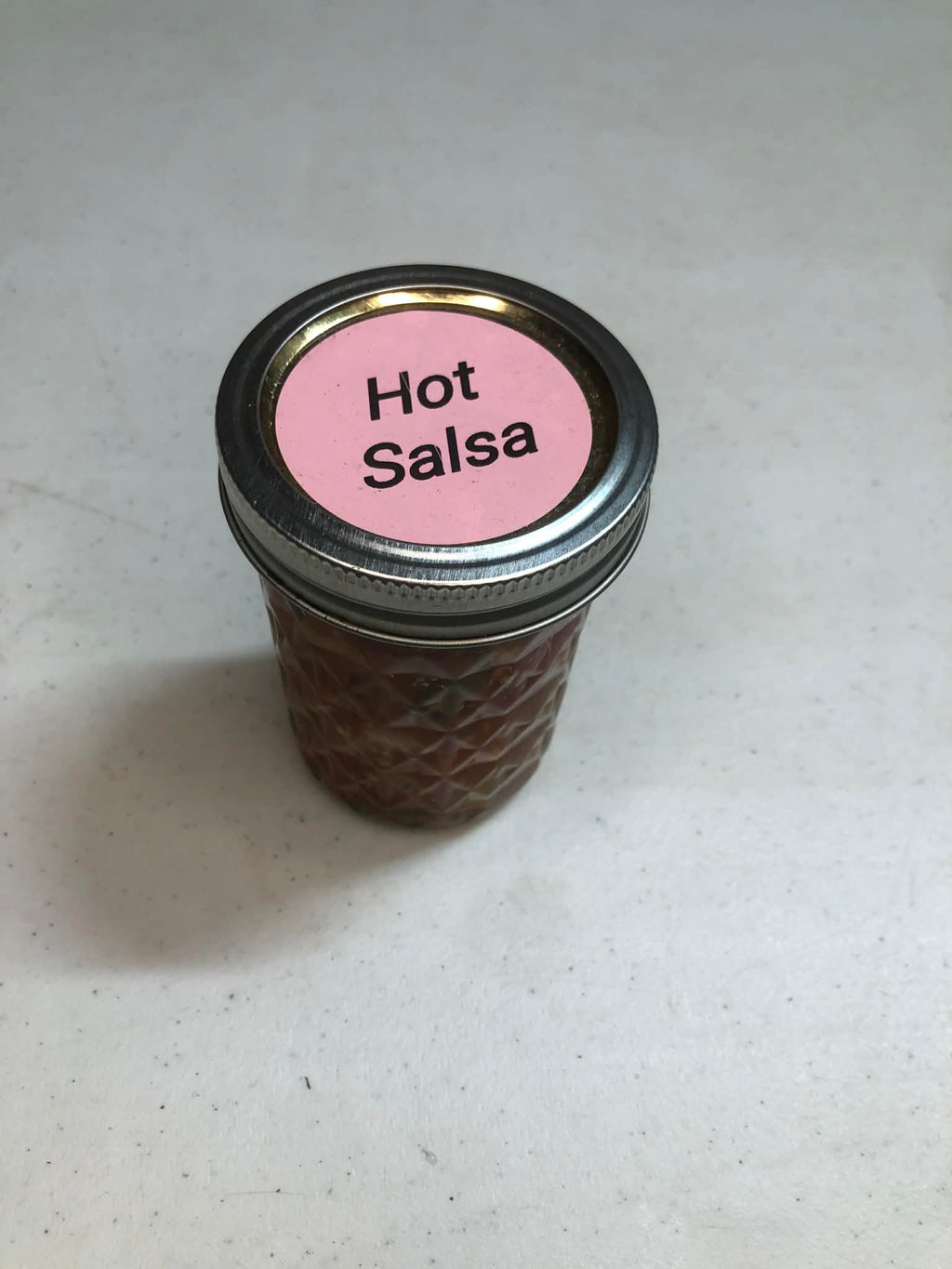 Canned hot salsa