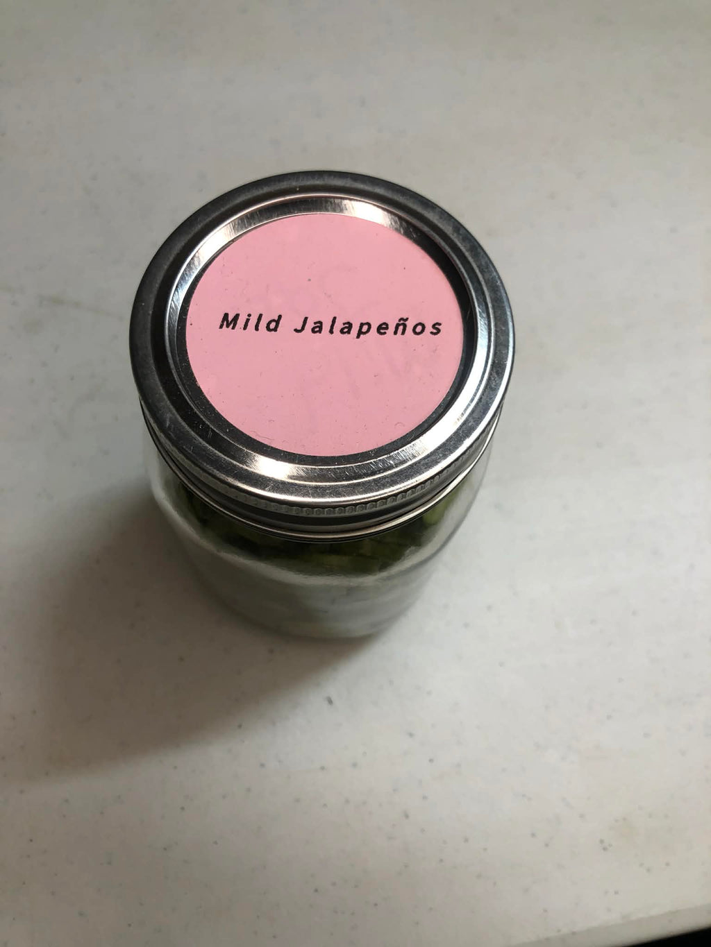 Freeze dried mild jalapeños