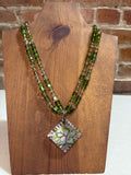 Like green & clear with pendant