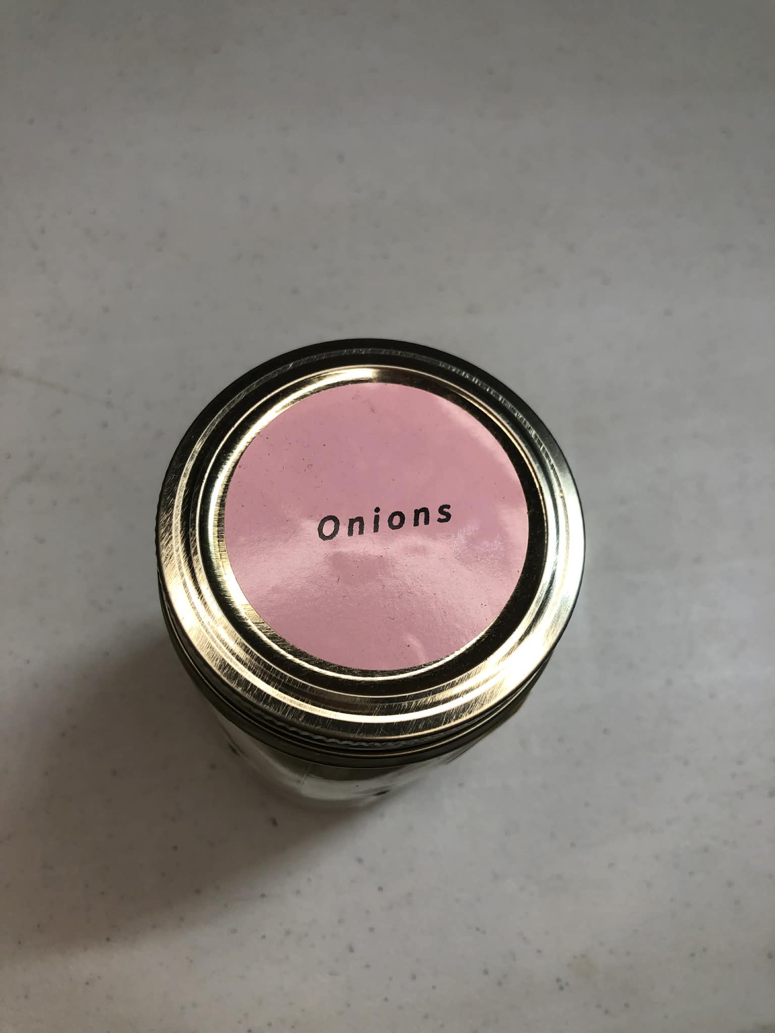 Freeze dried onions