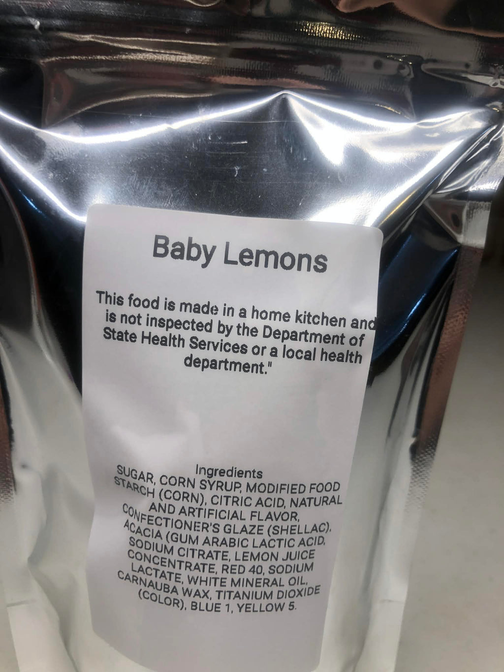 Freeze dried baby lemons